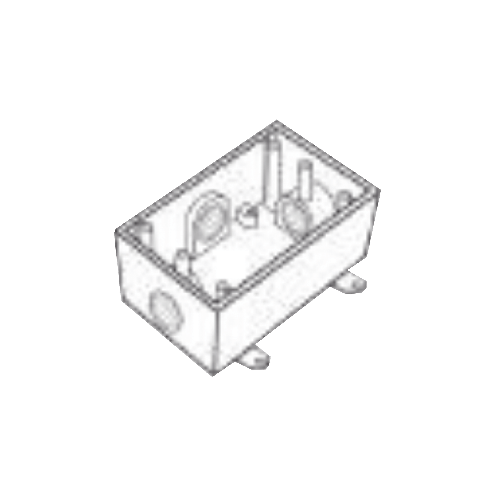 Caja Condulet FS de 3/4" ( 19.05 mm) con cuatro bocas a prueba de intemperie.
