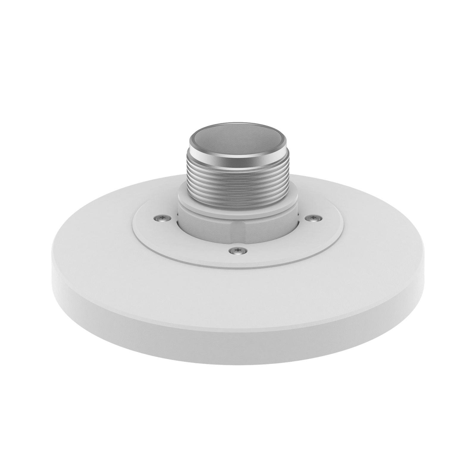 Adaptador tipo plato para Cámara tipo domo Hanwha, necesario para usar accesorios de pared o techo, verificar lista de compatibilidad