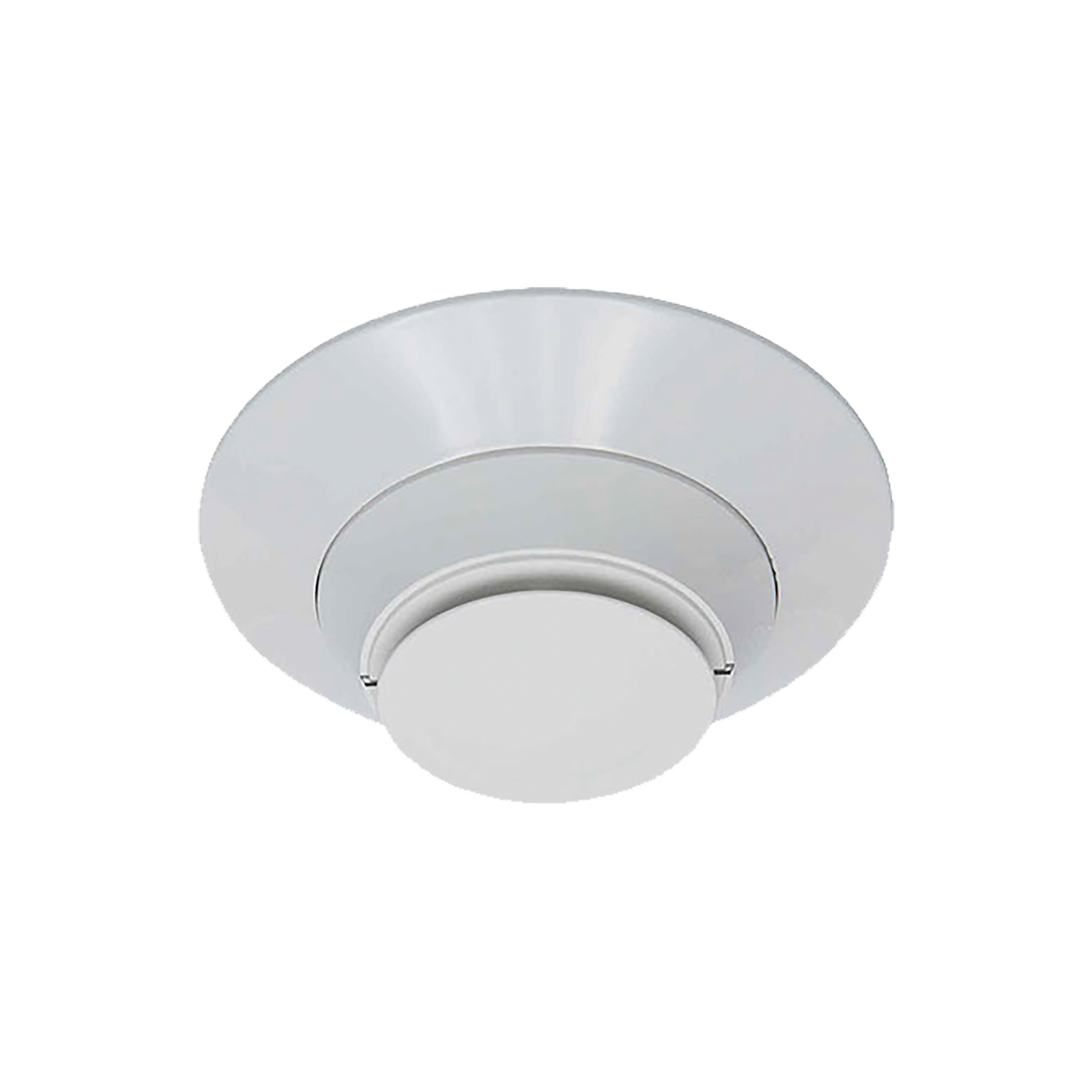 Detector de humo fotoeléctrico direccionable con prueba remota para ducto, color marfil.
