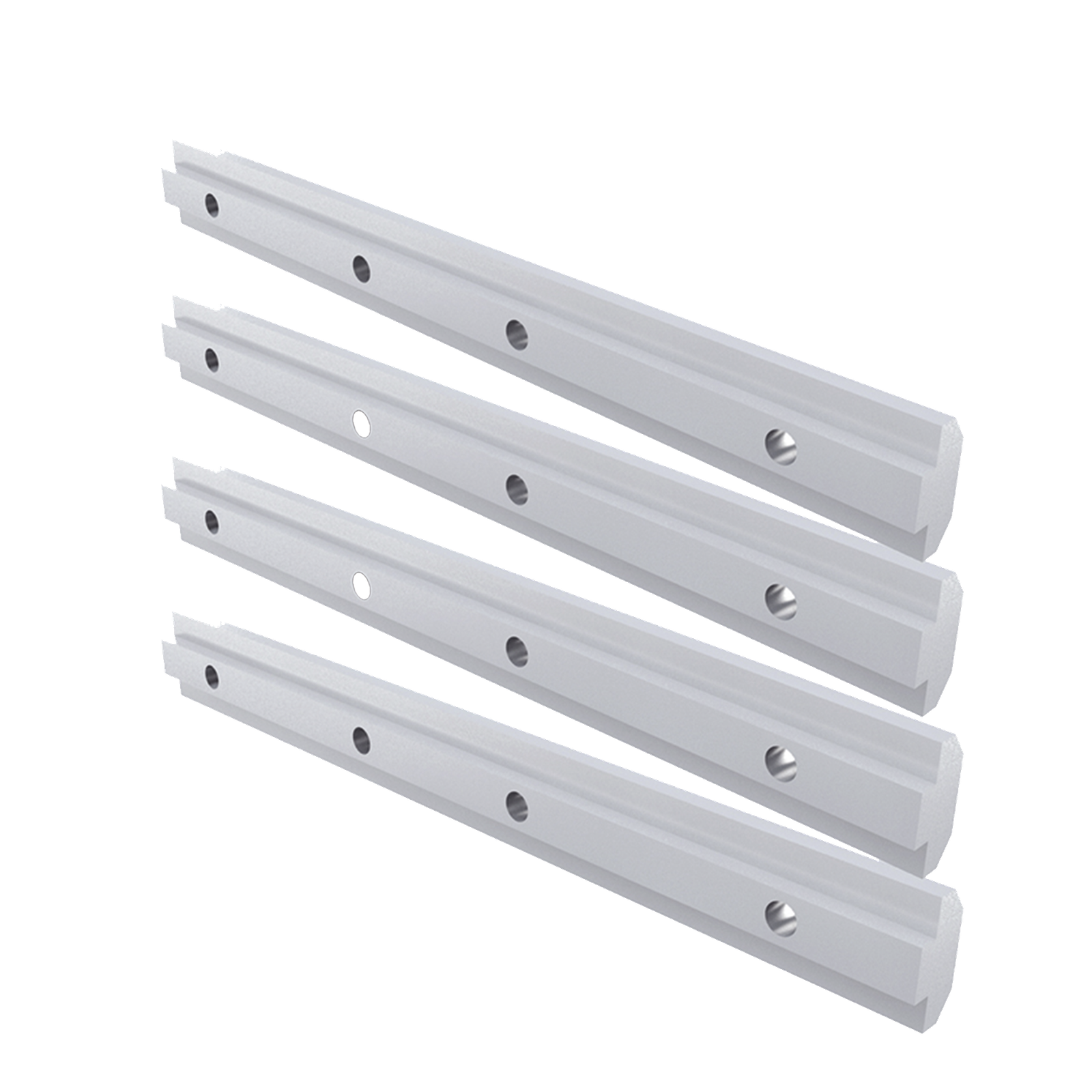 Barras de extensión de riel de aluminio