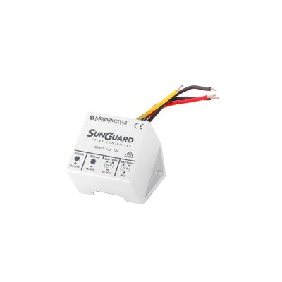 Controlador de Carga Solar PWM SunGuard 4.5 A / 12 VCC / Compensación de Temperatura / 100% Estado Sólido / -40°C a +85°C