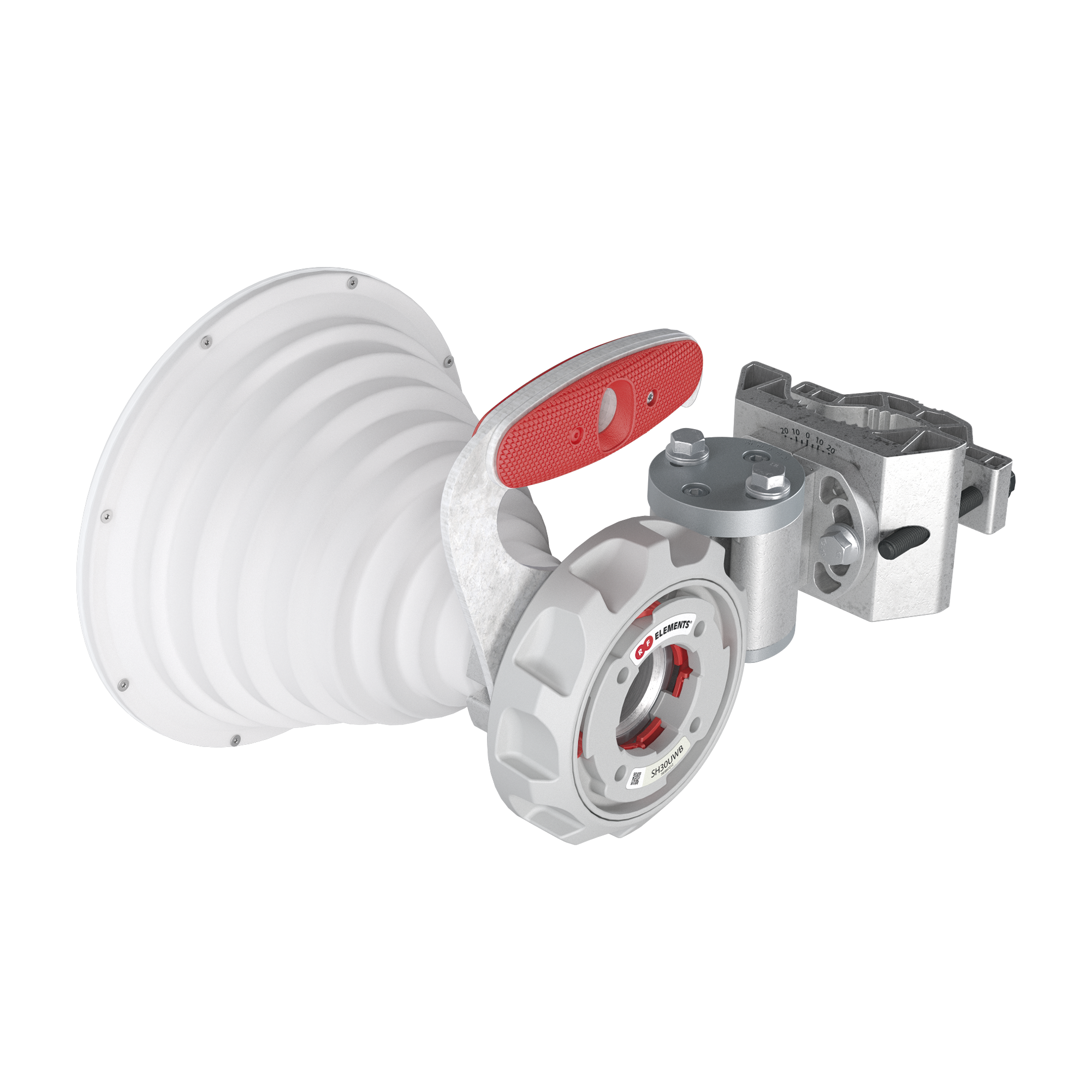 Antena Sectorial Simétrica de 30° / 2x2 / Rango de Frecuencia Extendido: 4900 - 7125 MHz / Ganancia de 18 dBi / Lista para Adaptadores Twistport / Protección IP65