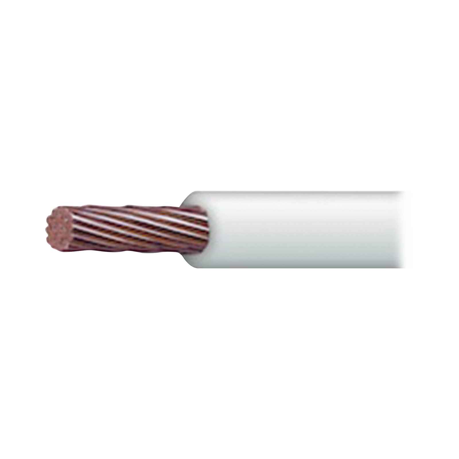 Cable Eléctrico 16 AWG Color Blanco, Conductor de Cobre Suave Cableado. Aislamiento de PVC, Auto-Extinguible. Bobina de 100 Metros (328.08 Pies)