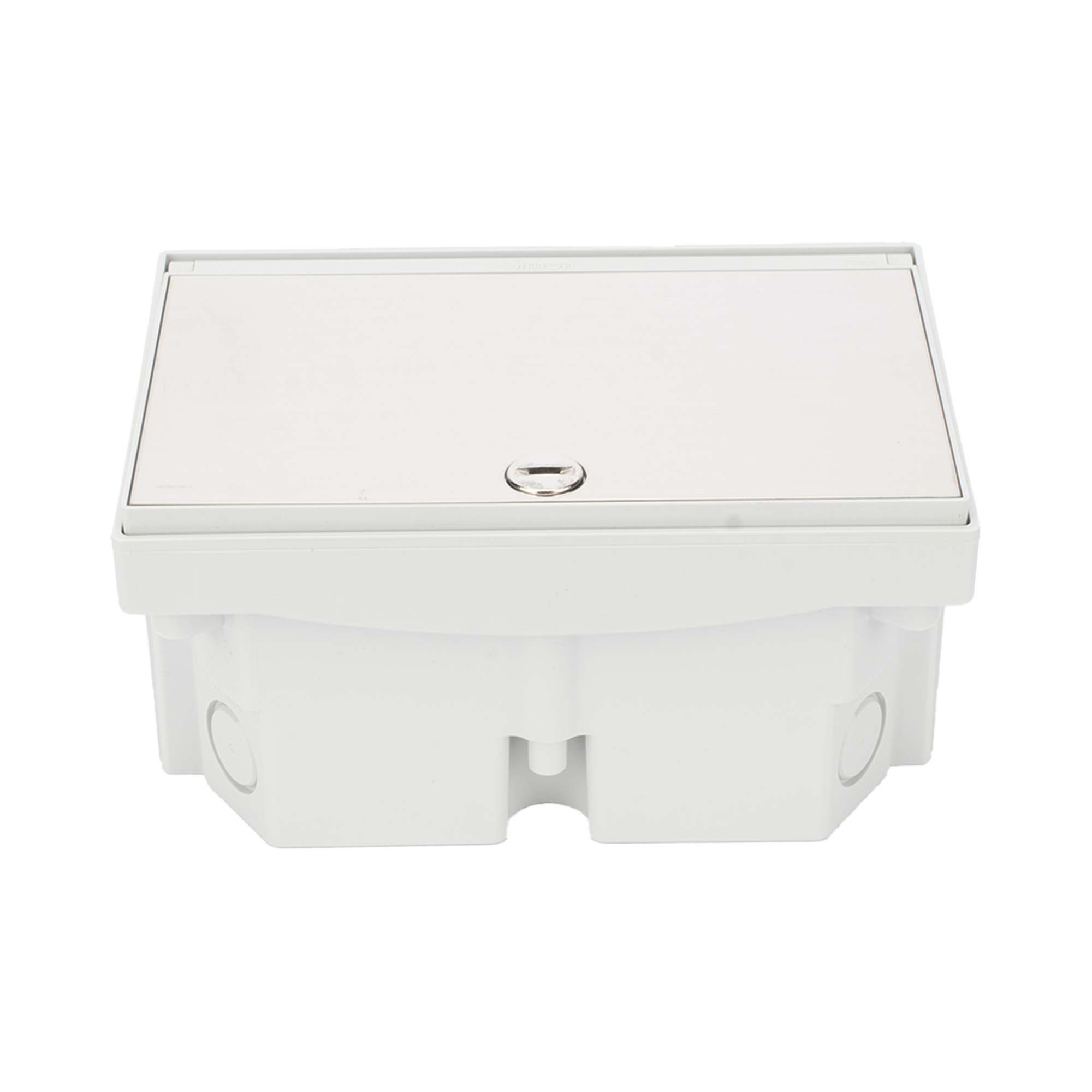 Caja de Suelo Estanca IP66 para Interior y Exterior / Protección contra Polvo y Agua / Sistema de Drenaje Integrado / Cierre Manual o de Seguridad / Alta Resistencia para Áreas Públicas