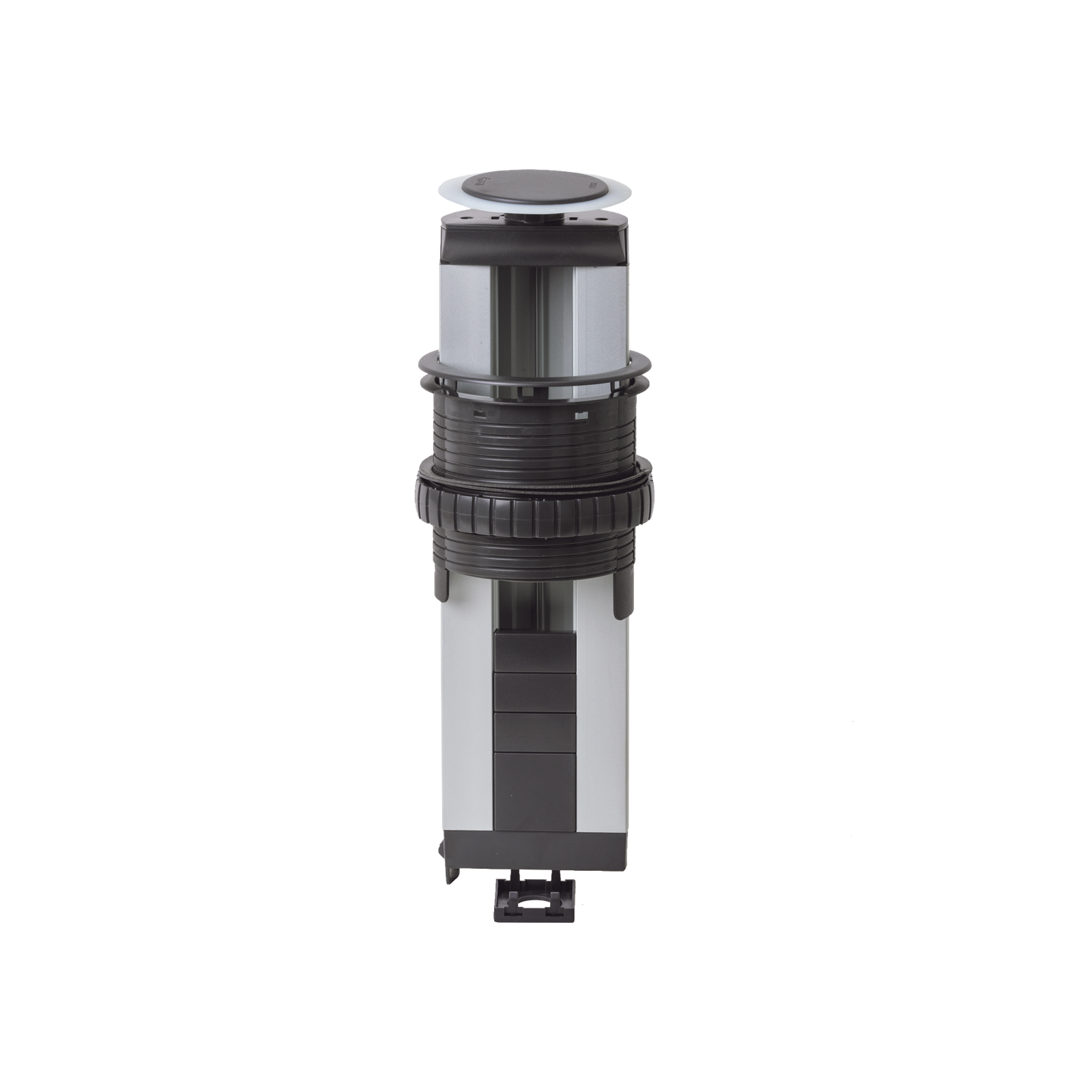 Teleblock Simon K45 para Voz, Datos, Multimedia o Contactos Eléctricos / Capacidad para 5 Módulos K45 / Apertura Automática con Tapa Abatible / Instalación en Mobiliario de Oficina o Comercial / (KTLE205CY)
