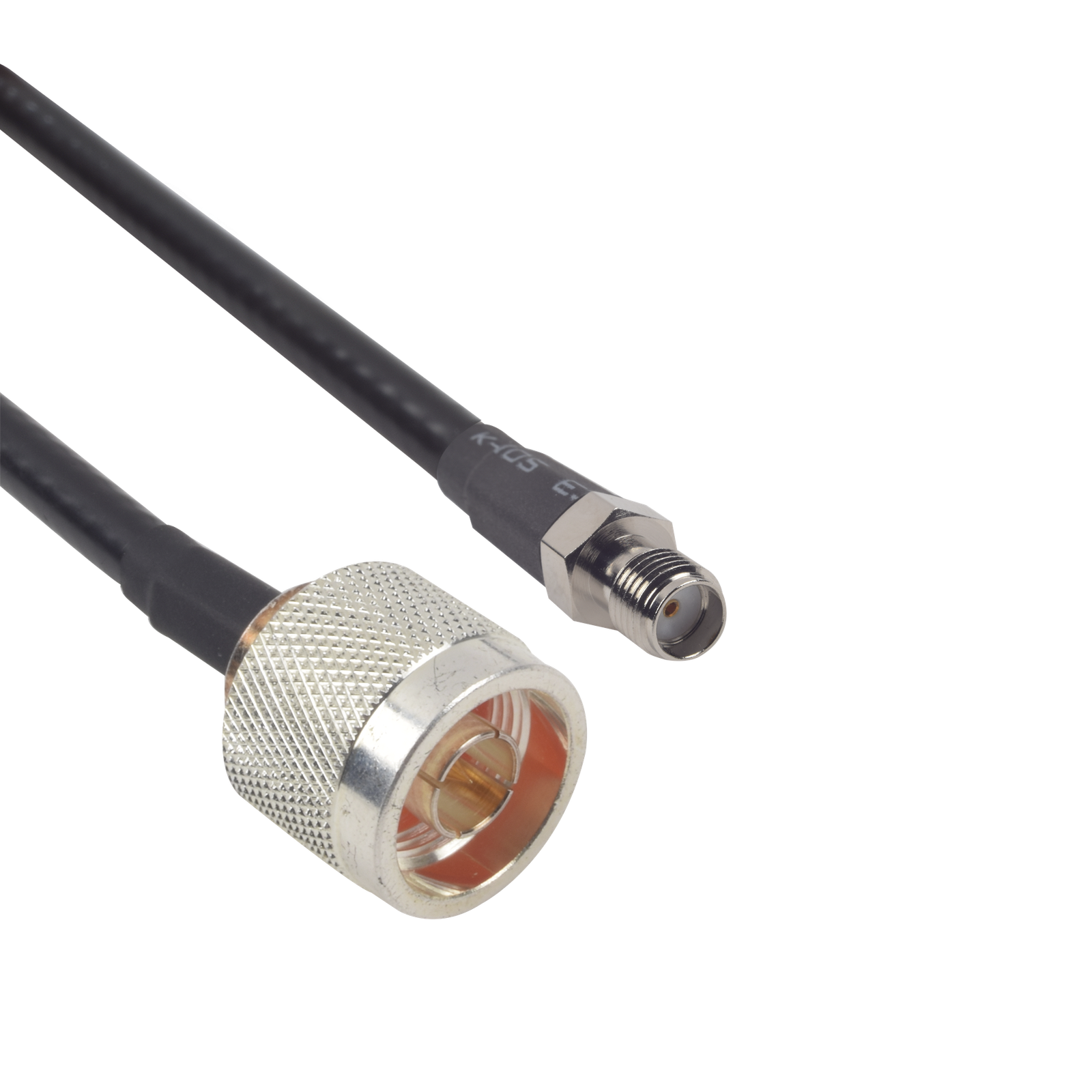 Cable LMR-240 de 60 cm (23.62 pulgadas) con Conectores N Macho y SMA Hembra.