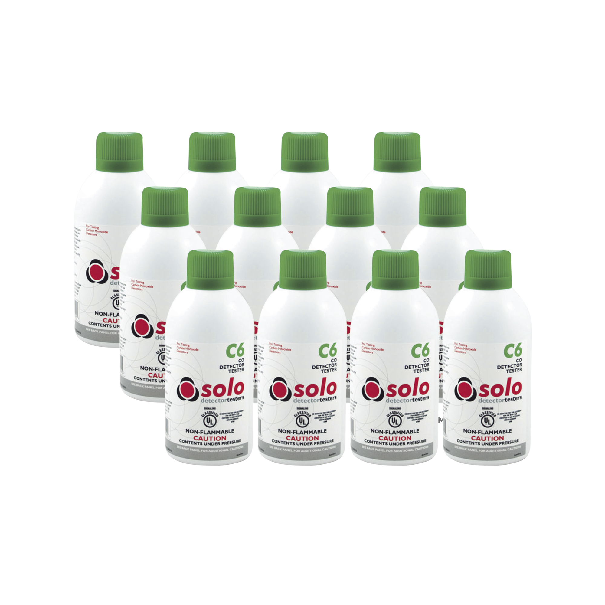 Paquete De 12 Latas De Gas Genuino De Monóxido De Carbono (CO) De Uso Manual o En Dispensadores SOLO-330/SOLO-332