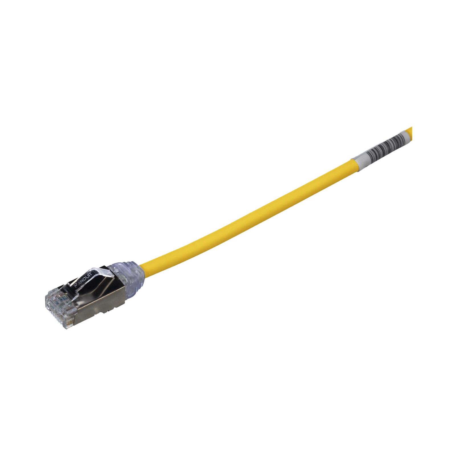 Patch Cord Cat6A, Diametro Reducido 28 AWG, Blindado S/FTP, CM/LS0H, 20 cm (7.87 Pulgadas), Color Amarillo