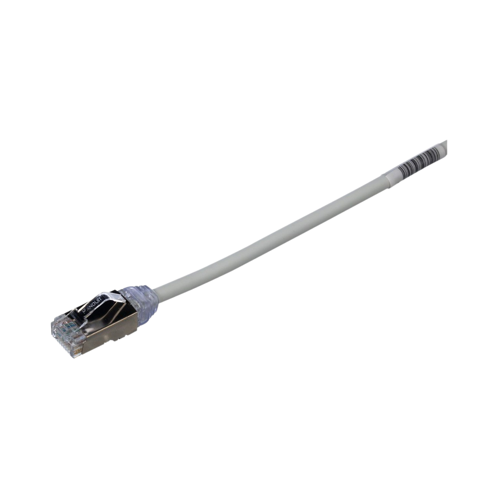 Patch Cord Cat6A, Diametro Reducido 28 AWG, Blindado S/FTP, CM/LS0H, 1 Metro (3.28 Pies), Color Gris
