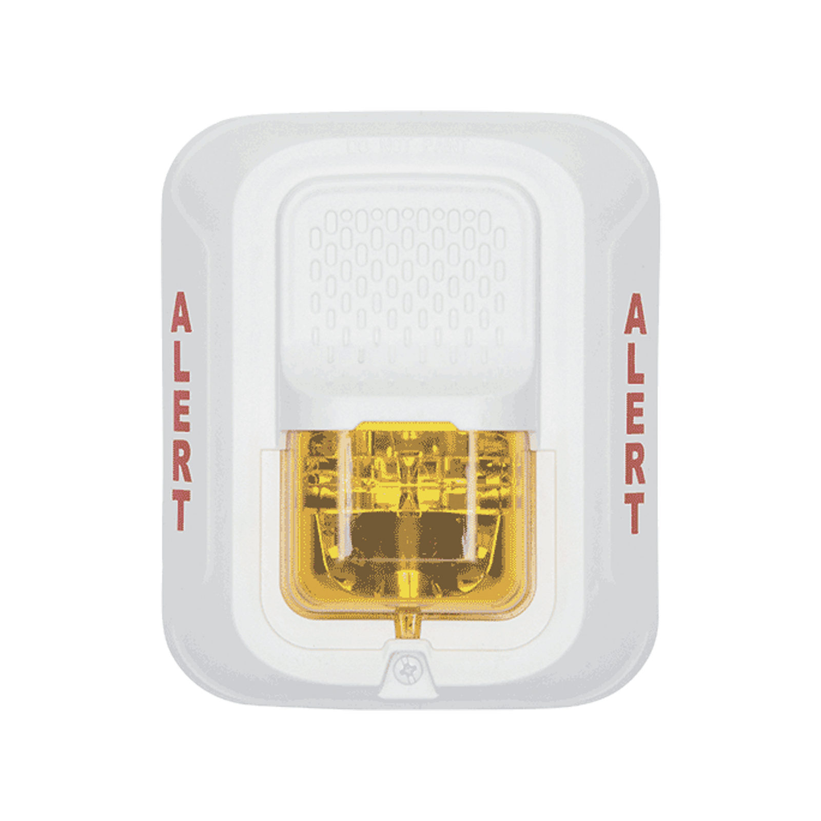 Lámpara Estroboscópica Color Blanco, para Notificación de Alerta, Montaje en Pared, Lente Estroboscópico Color Ámbar, Candelas Seleccionables