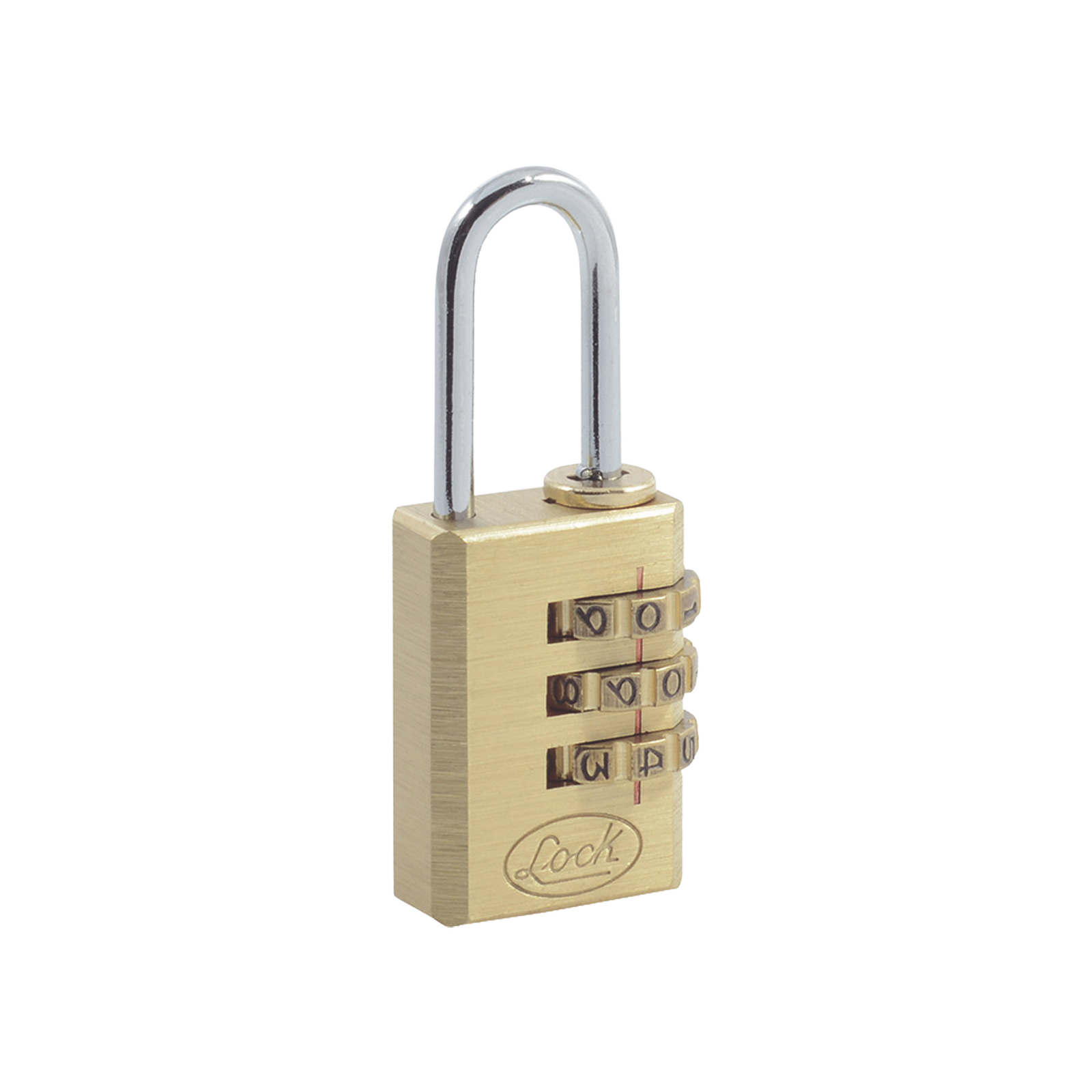 Candado de Latón de Combinación Maletero Programable/ Medida 20 mm / Nivel de seguridad 3 / Discos Programables.