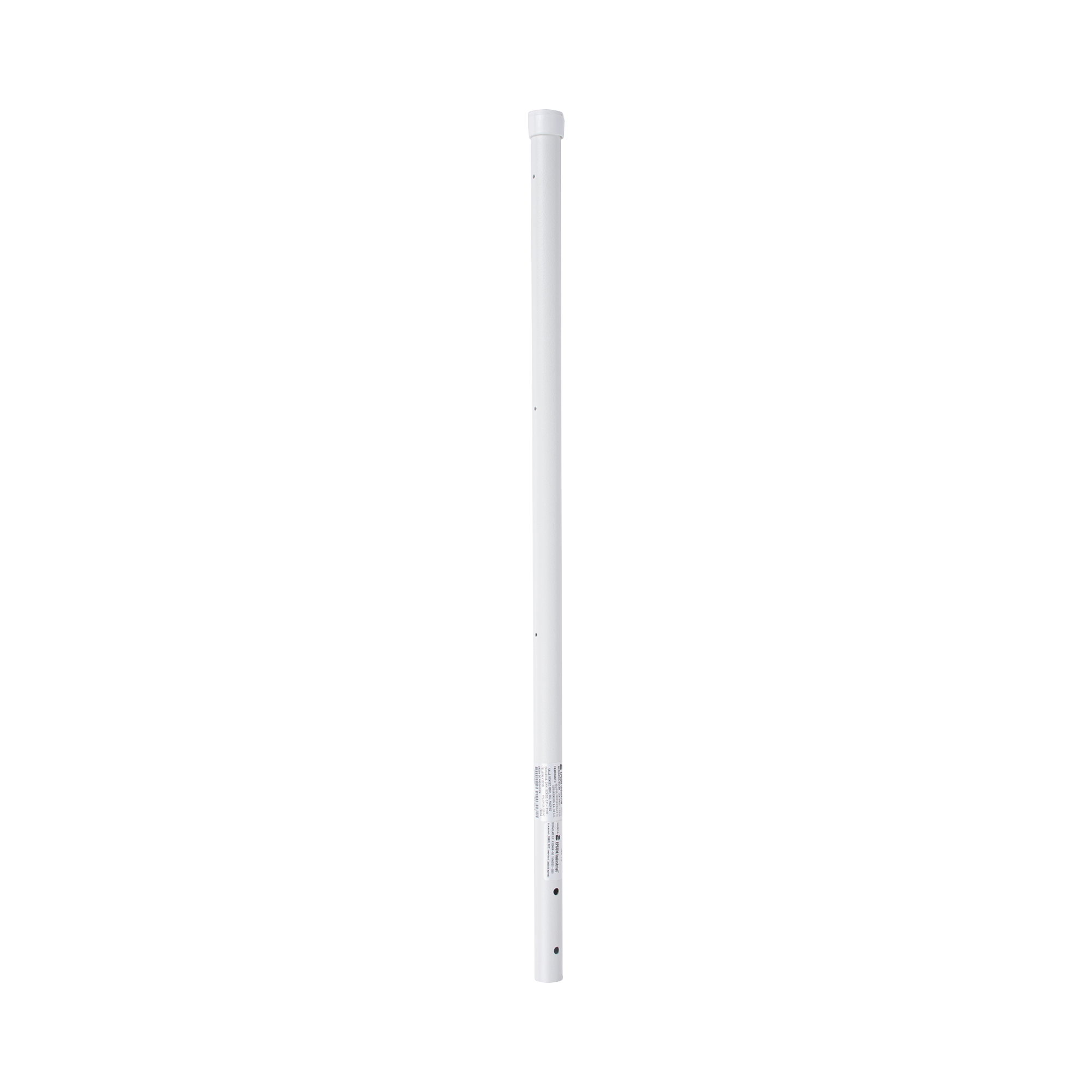 Poste de Esquina de 0.8m para Cerca Electrificada. Tubo Galvanizado cal. 18 de 1"Diam. con Tapón, ideal para 3 Aisladores.