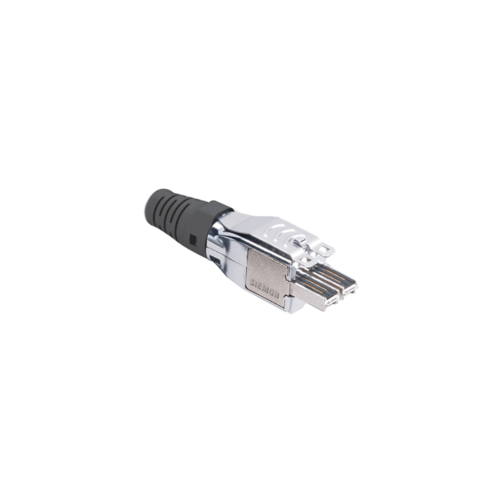 Plug TERA de 4 Pares, Compatible con Cable Sólido de 0.64 - 0.55 mm (0.025 - 0.022 Pulgadas) (22 - 23 AWG) S/FTP y F/FTP, Color Negro
