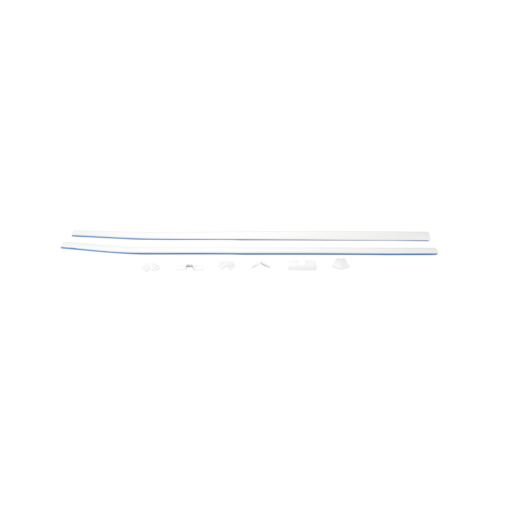 El Kit de Canaleta 90° Con División Ideal Para Organizar y Ocultar cables en esquinas o en instalaciones con ángulos de 90°., Con Cinta Adhesiva Para una Instalación Más Rápida, (5601-01250)