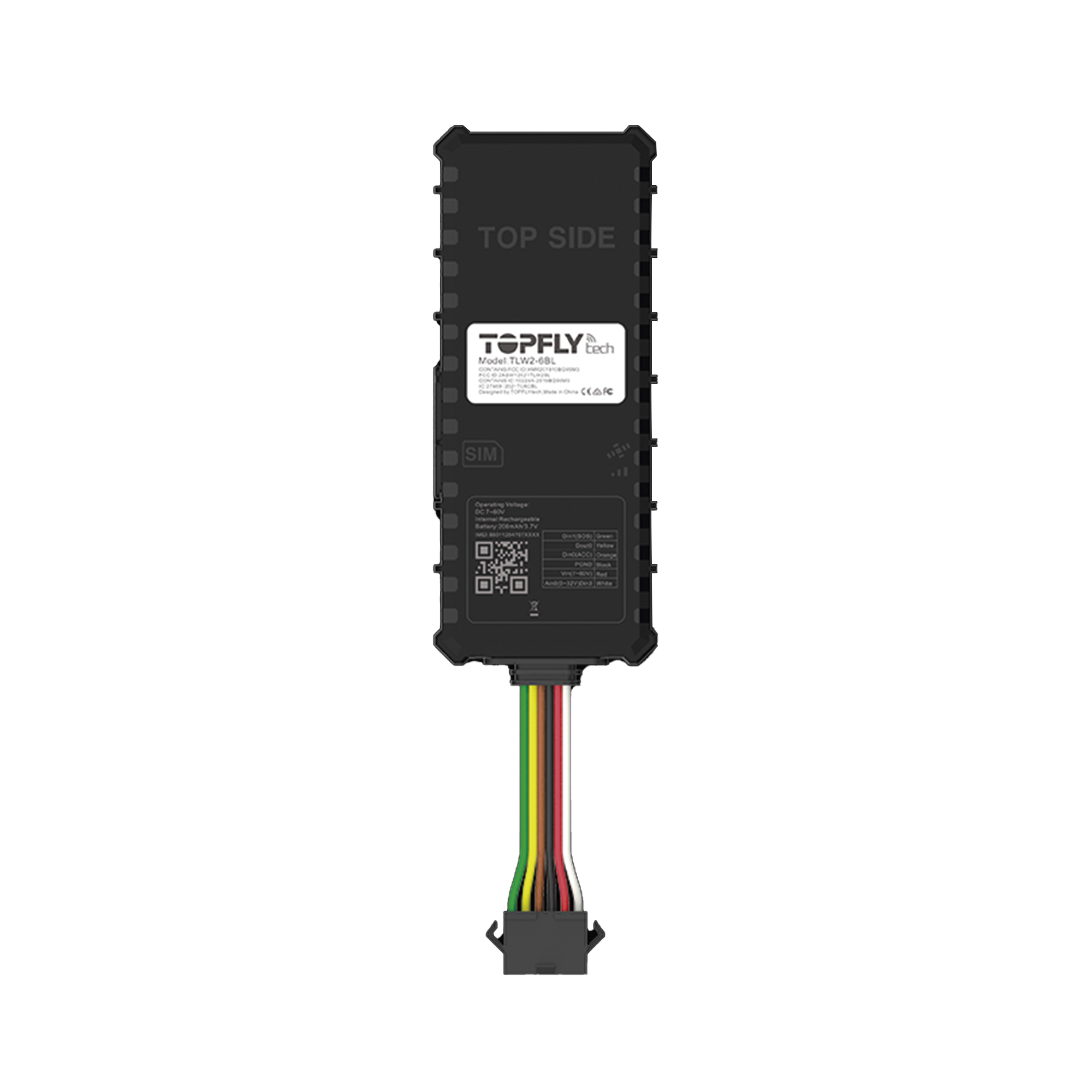 Tracker GPS / Dispositivo de localización para vehículos / Conectividad 4G LTE y BLE 5.0 / Diferentes tipos de notificaciones / Corte y restablecimiento de energía / Función SOS / (2) DIN / (1) DOUT / (1) AIN