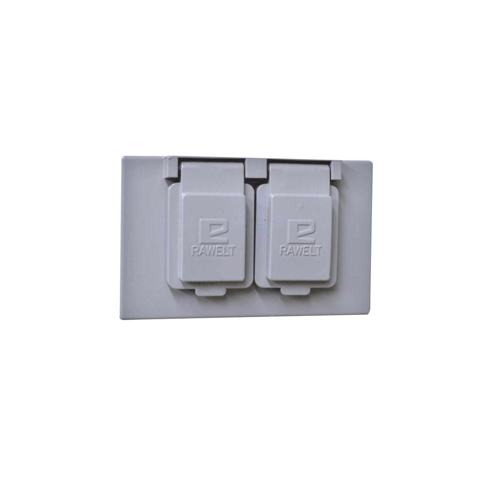 Tapa Dúplex Horizontal con Contratapa / Auto-cierre de aluminio Tipo RR / Placa Intemperie