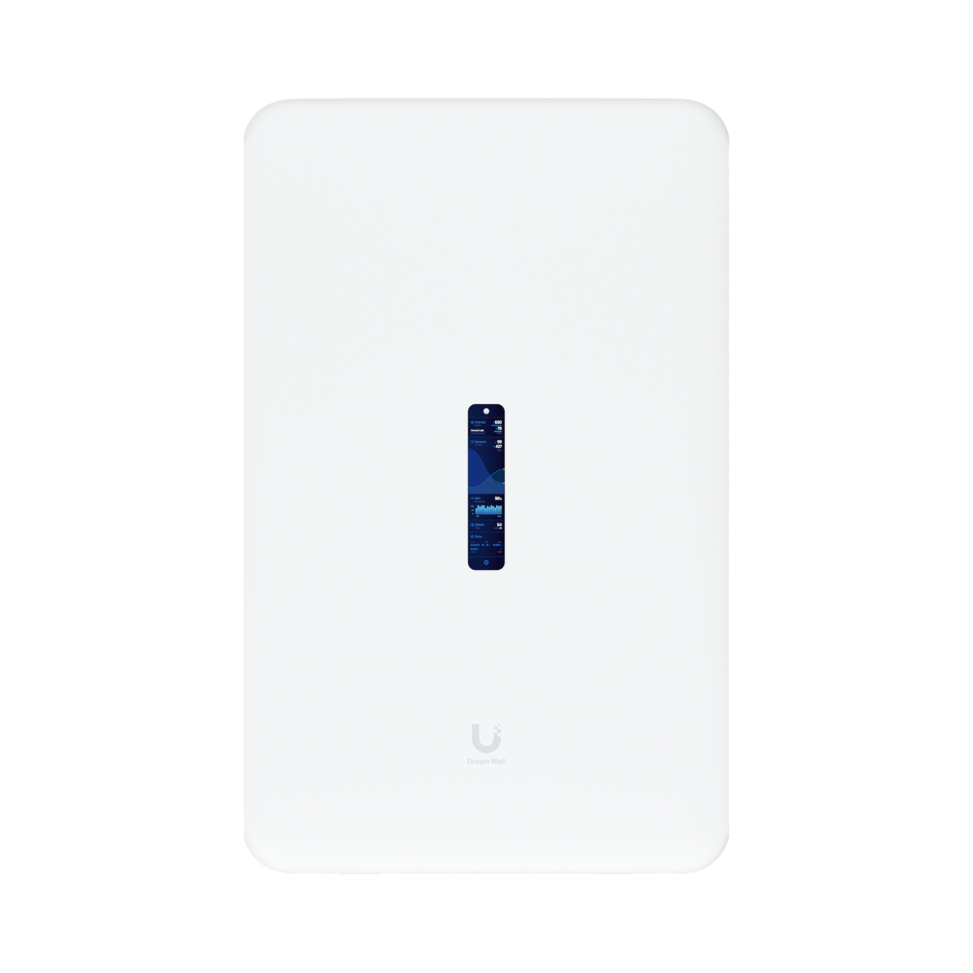 Dream Wall Cloud Gateway 10G Diseñado para Montaje en Pared con WiFi 6 Integrado, Switch PoE de Alta Potencia y Compatibilidad Total con Aplicaciones UniFi