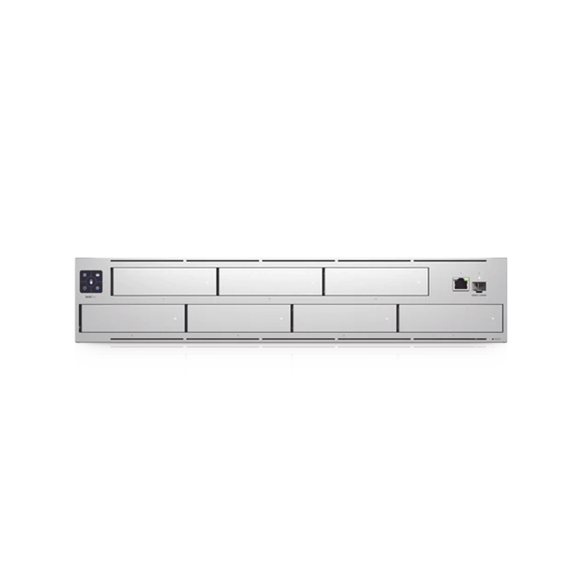 NVR PRO UniFi Protect, con bahÃ­a  para 7 discos duros, almacena hasta 20 cÃ¡maras 4k o 60 cÃ¡maras 1080p, pantalla tÃ¡ctil