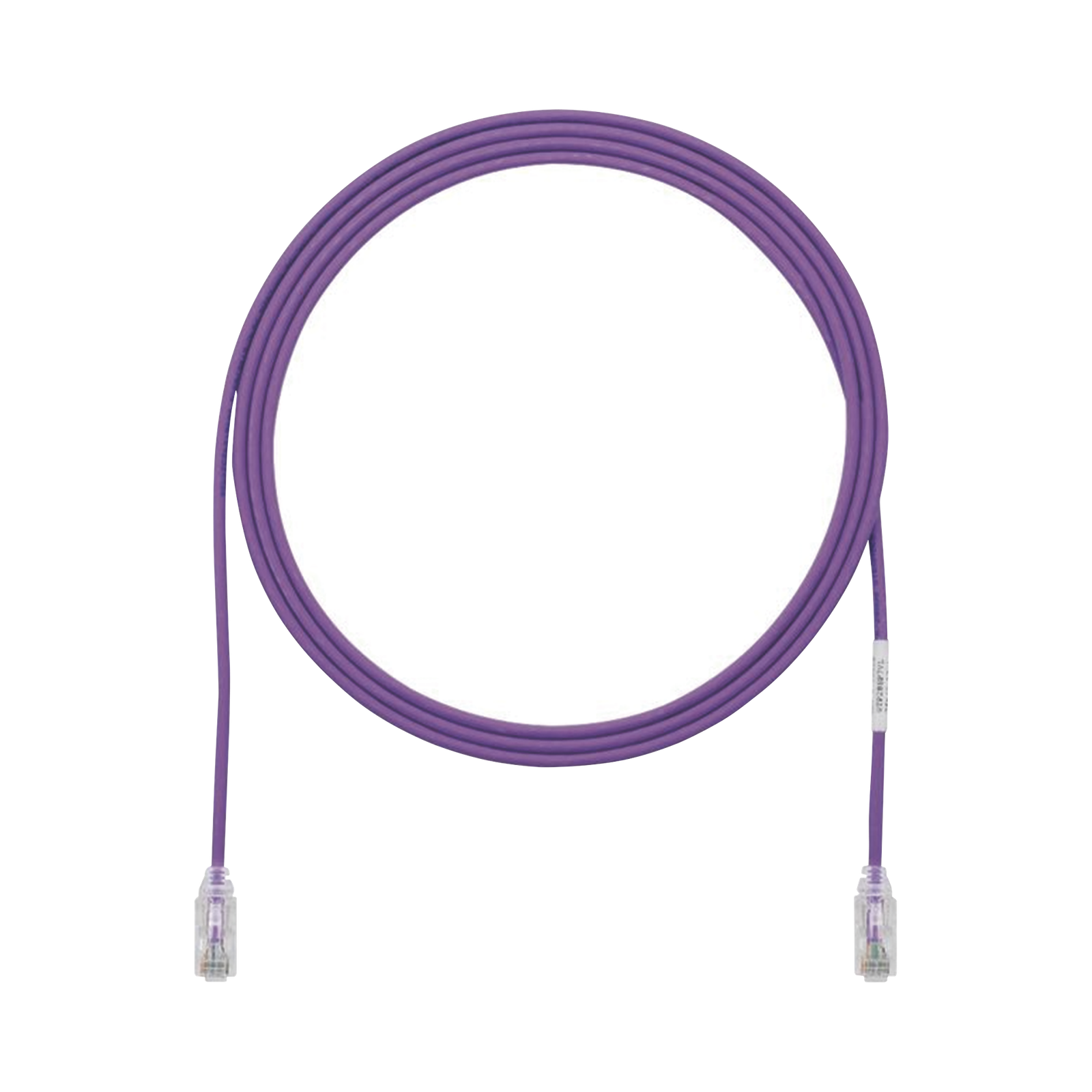 Cable de Parcheo TX6, UTP Cat6, Diámetro Reducido (28AWG), Color Violeta, 3.05 Metros (10 Pies)