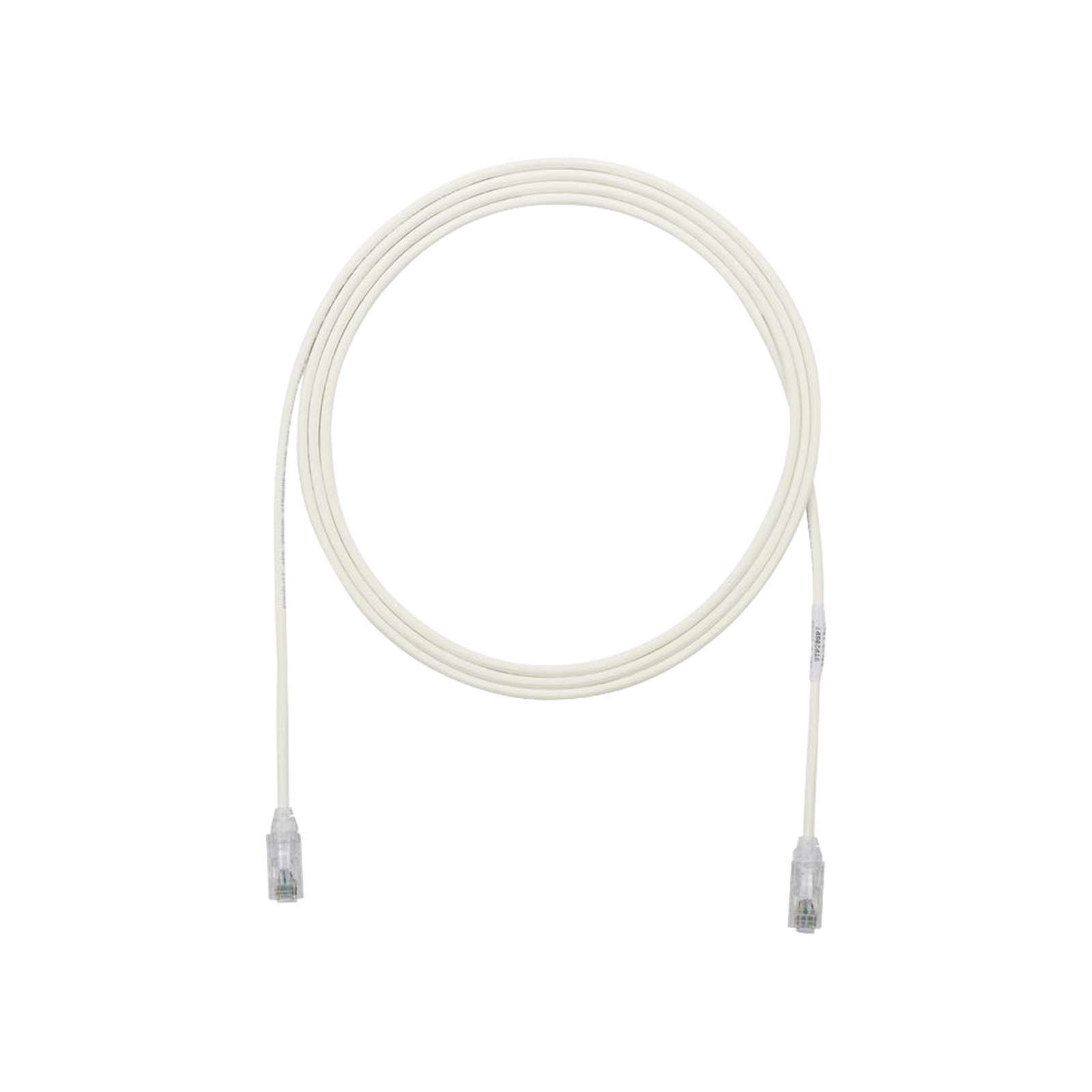 Cable de Parcheo TX6, UTP Cat6, Diámetro Reducido (28AWG), Color Blanco Mate, 0.91 Metros (3 Pies)