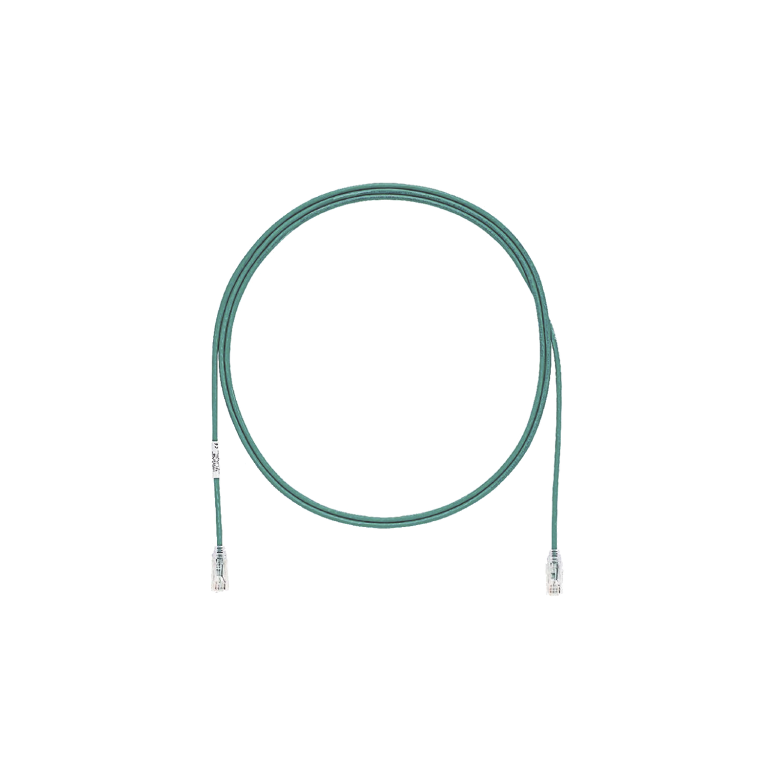 Cable de Parcheo TX6, UTP Cat6, Diámetro Reducido (28AWG), Color Verde, 0.91 Metros (3 Pies)