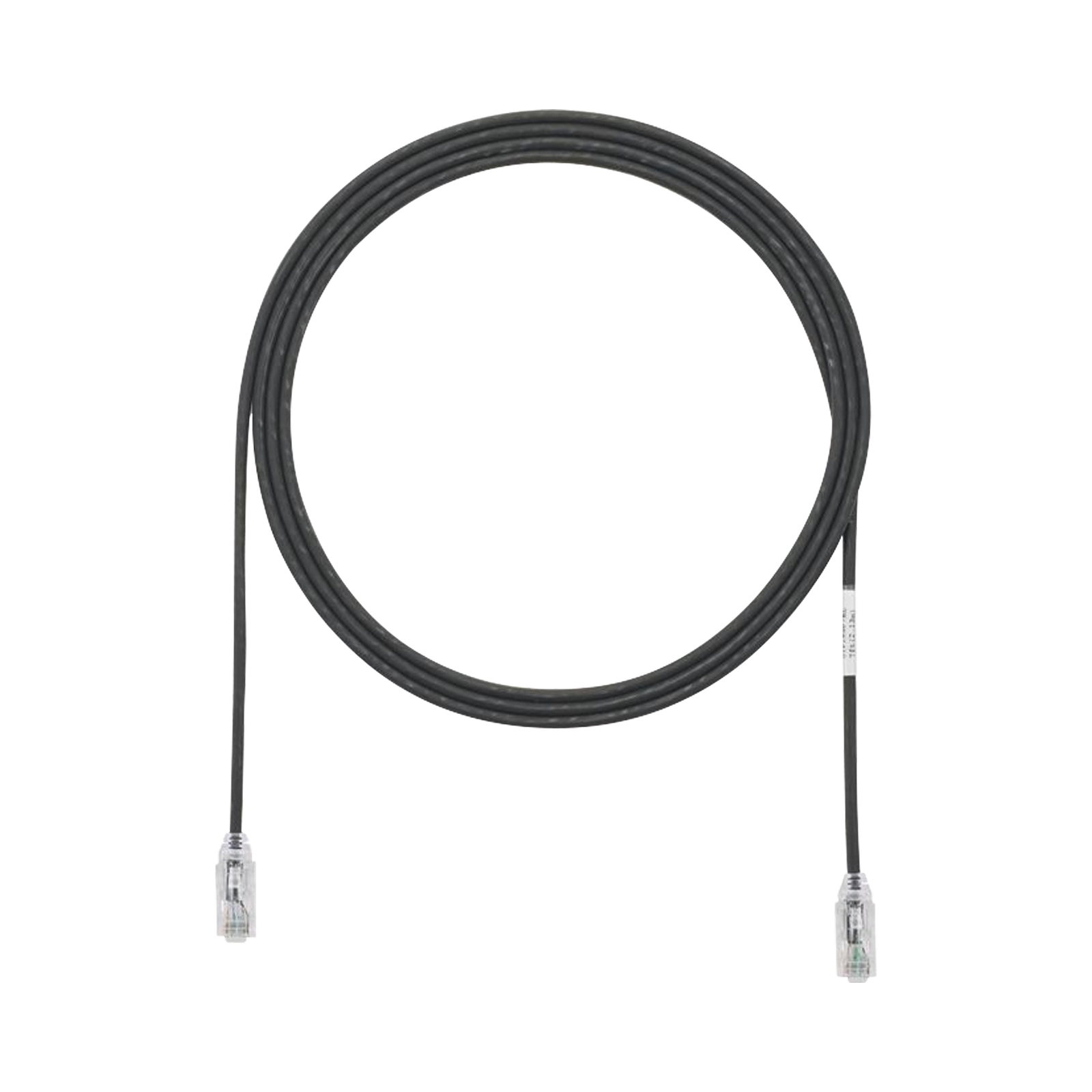 Cable de Parcheo TX6, UTP Cat6, Diámetro Reducido (28AWG), Color Negro, 1.52 Metros (5 Pies)