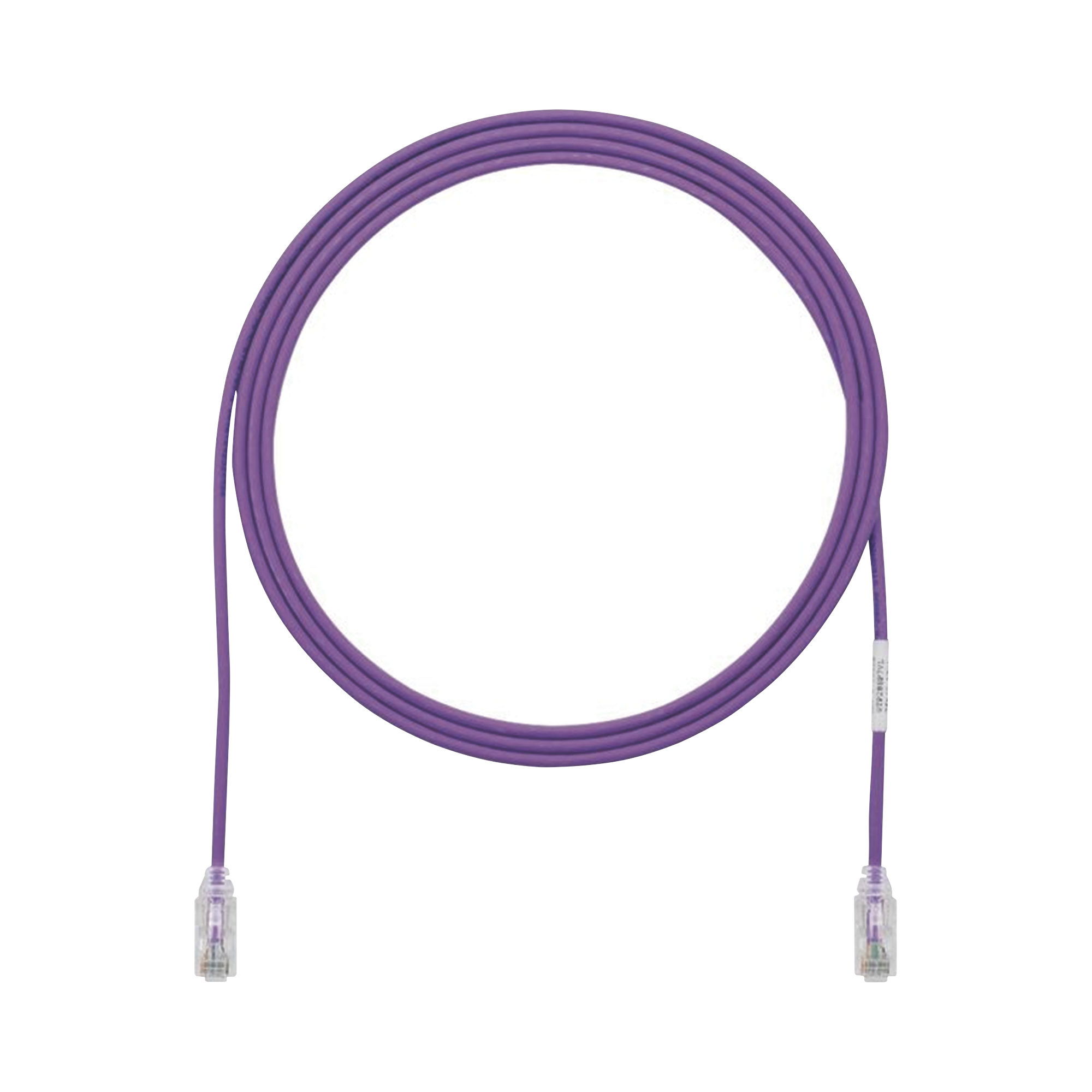 Cable de Parcheo TX6, UTP Cat6, Diámetro Reducido (28AWG), Color Violeta, 1.52 Metros (5 Pies)