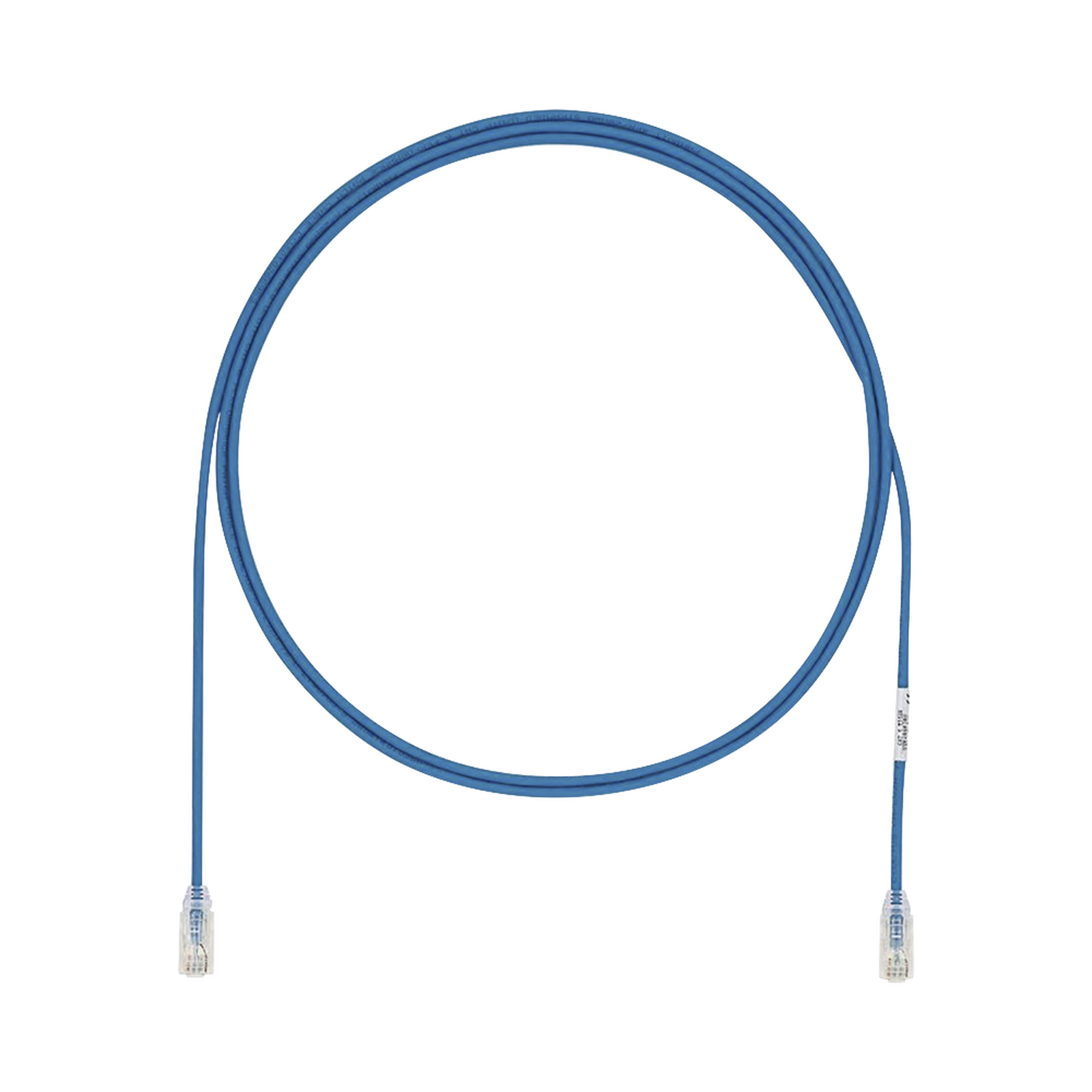 Cable de Parcheo UTP Cat6A, CM/LSZH, Diámetro Reducido (28AWG), Color Azul, 7.92 Metros (26 Pies)