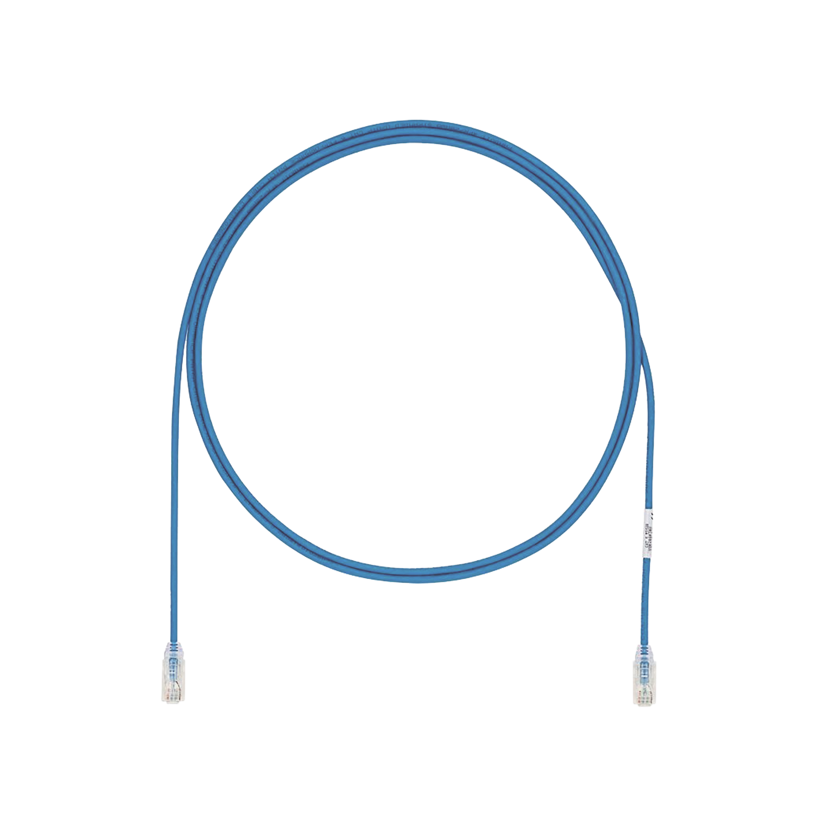 Cable de Parcheo UTP Cat6A, CM/LSZH, Diámetro Reducido (28AWG), Color Azul, 3 Metros (9.84 Pies).