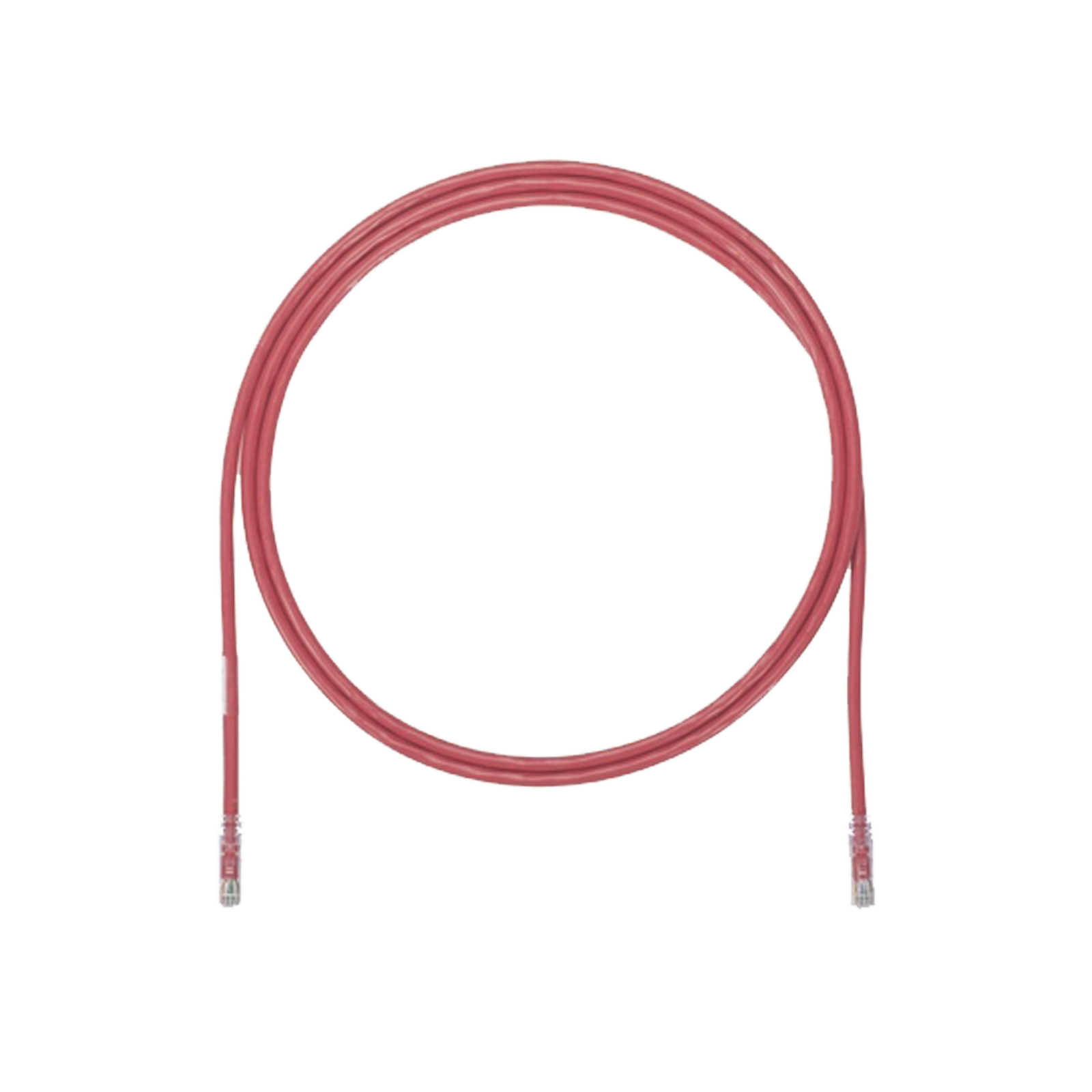 Cable de Parcheo UTP, Cat6A, 24 AWG, CM, Color Rojo, 5.18 Metros (17 Pies)