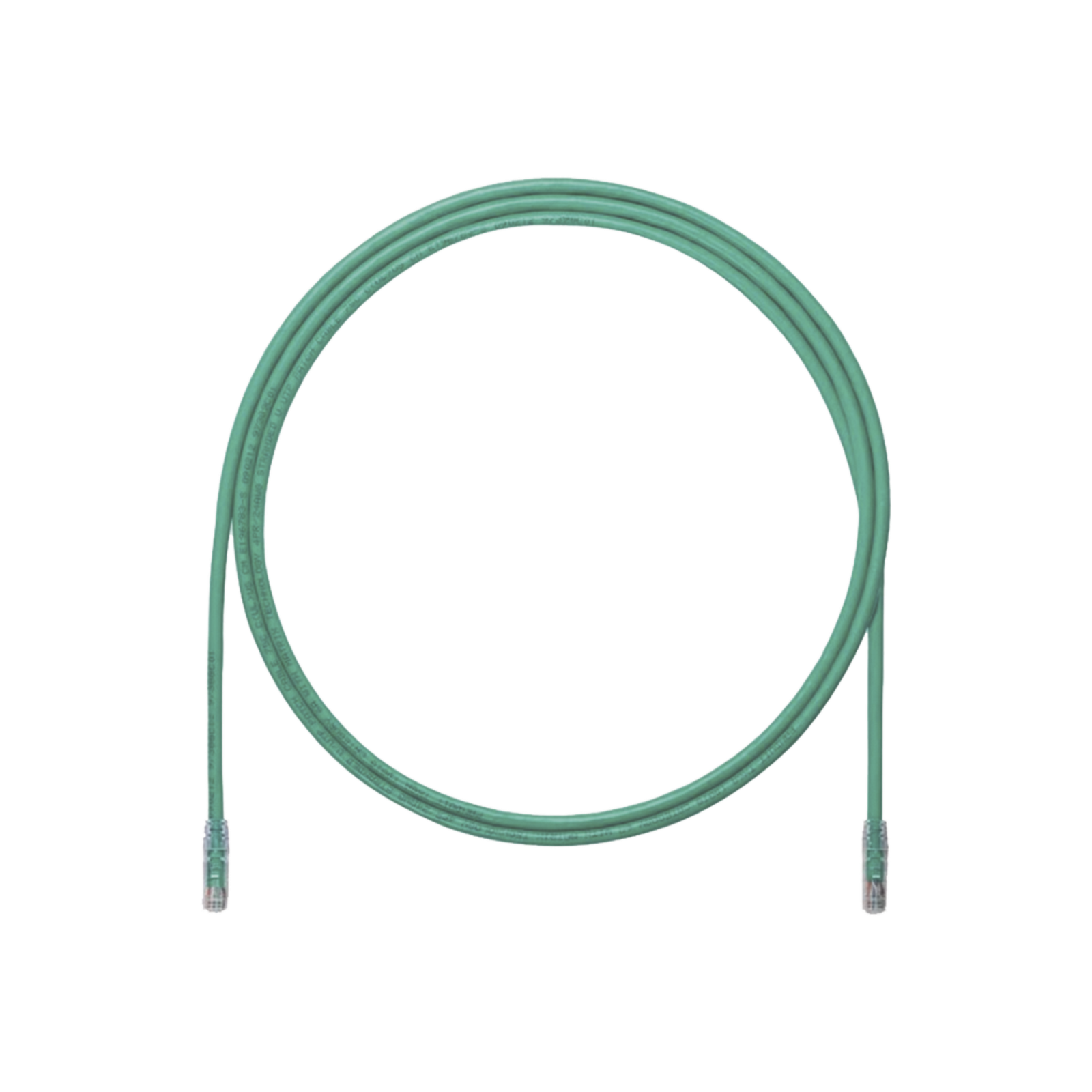 Cable de Parcheo UTP, Cat6A, 24 AWG, CM, Color Verde, 6.1 Metros (20 Pies)