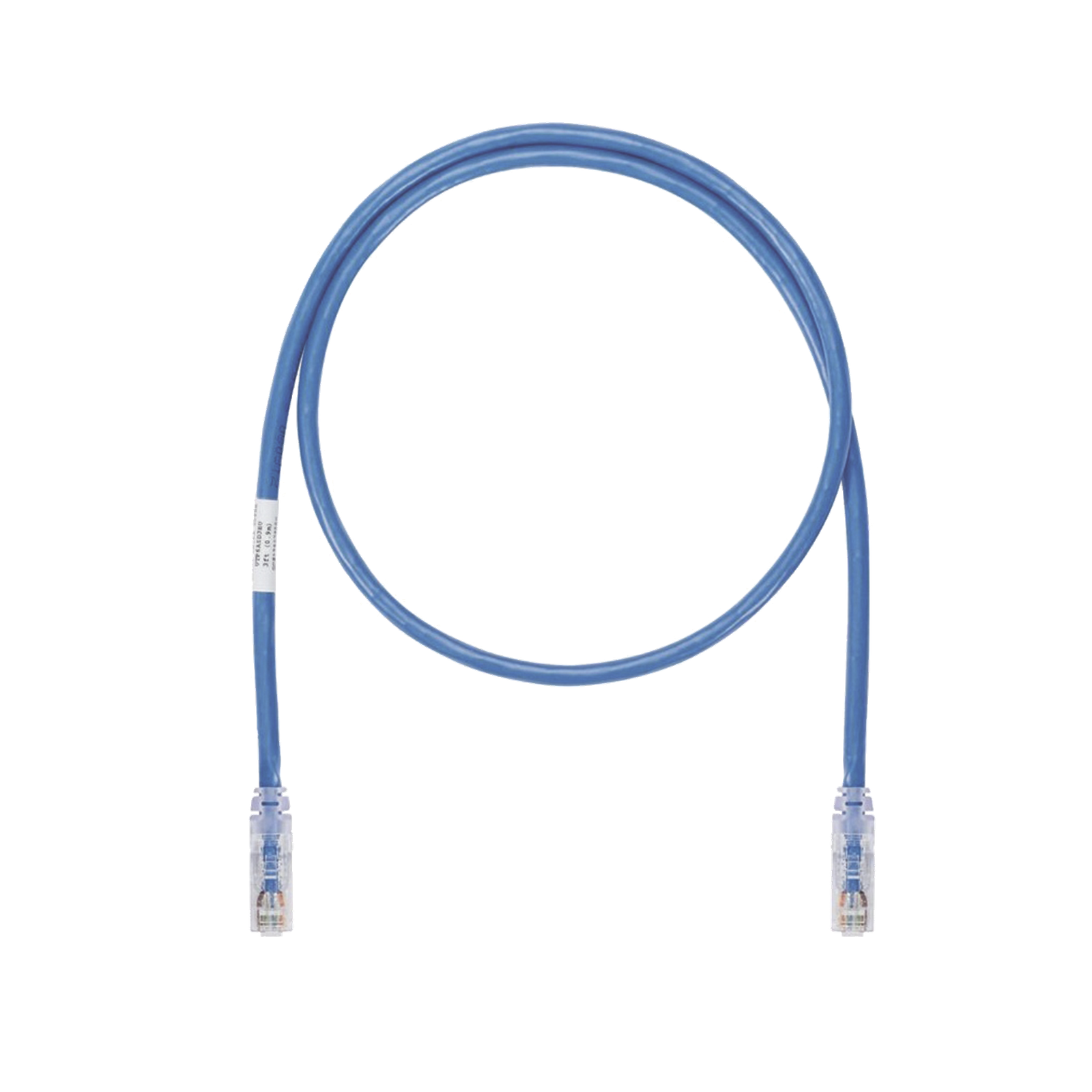 Cable de Parcheo UTP, Cat6A, 24 AWG, CM, Color Azul, 3 Metros (9.84 Pies).