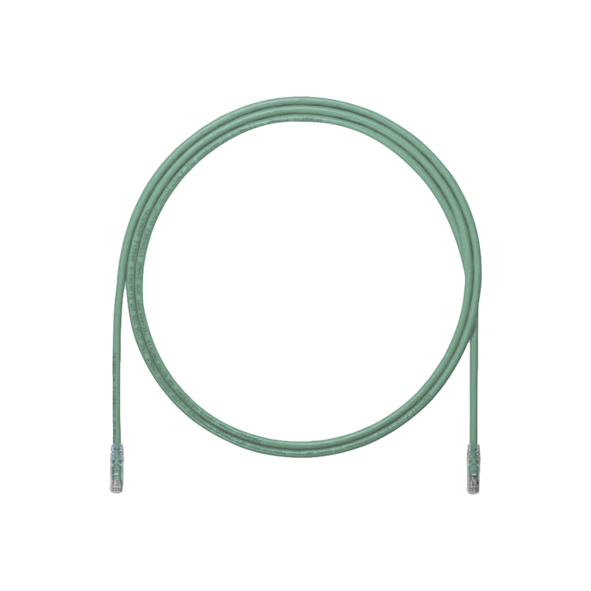 Cable de Parcheo UTP, Cat6A, 24 AWG, CM, Color Verde, 1.52 Metros (5 Pies)