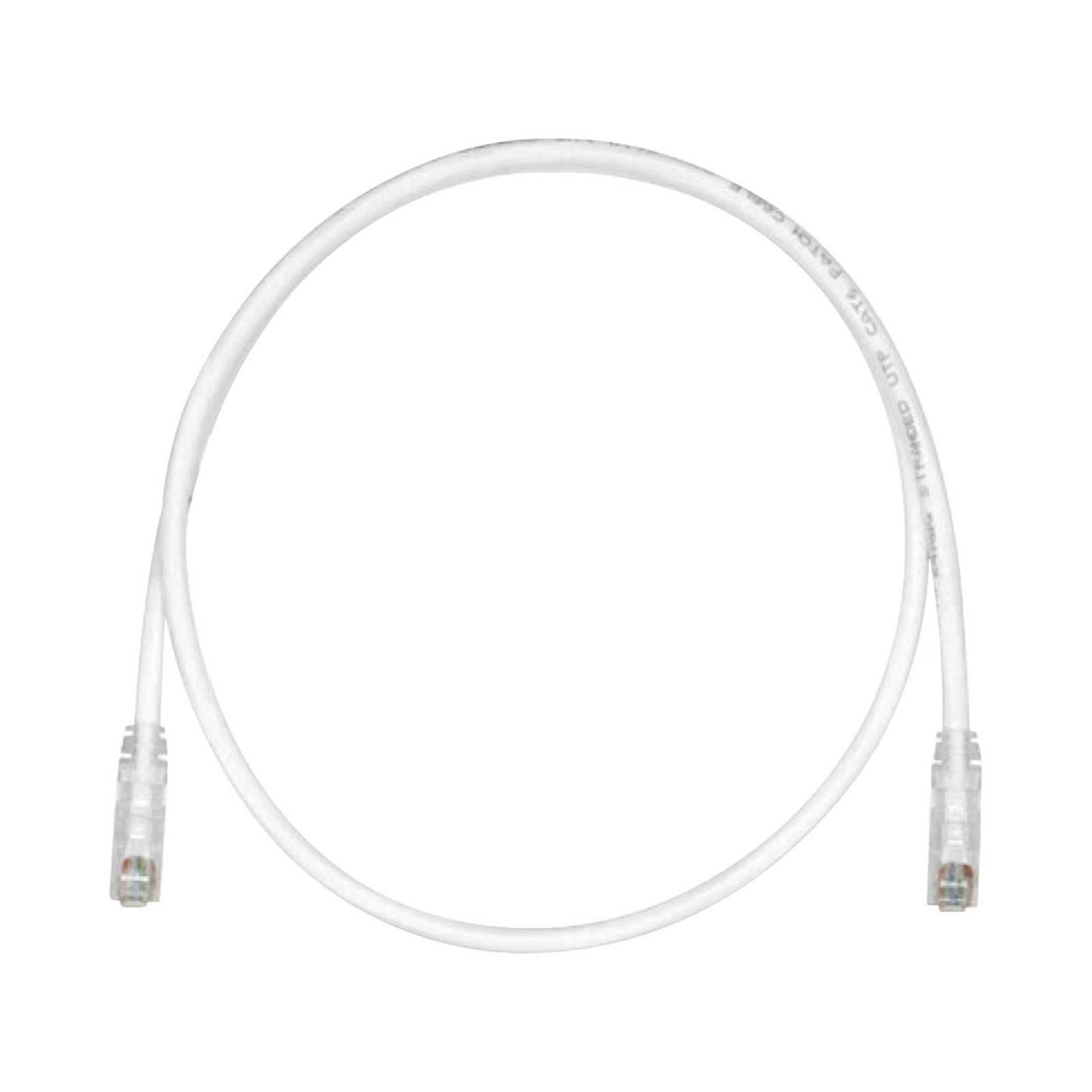 Cable de Parcheo TX6, UTP Cat6, 24 AWG, CM, Color Blanco Mate, 50 cm (19.69 pulgadas)