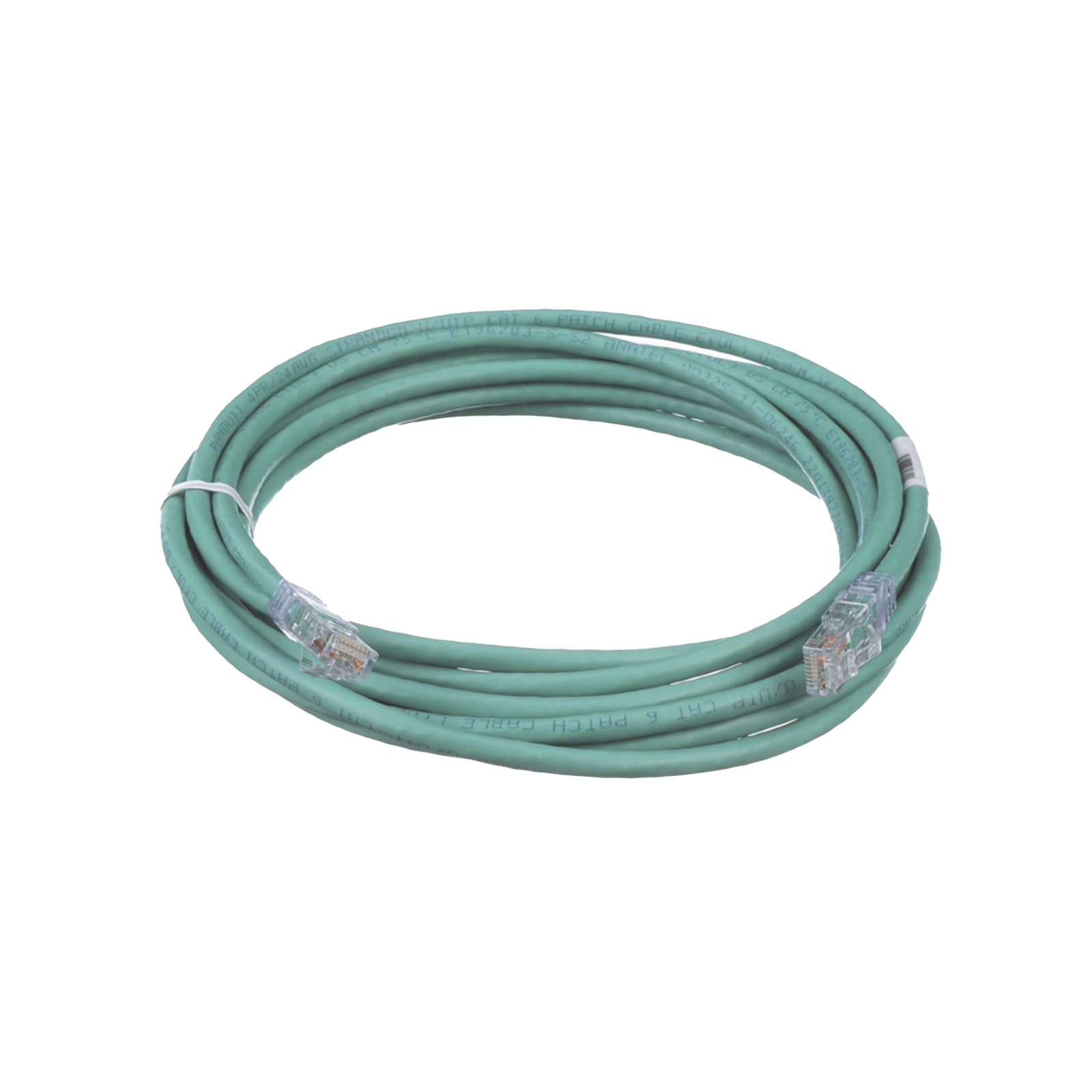 Cable de Parcheo TX6, UTP Cat6, 24 AWG, CM, Color Verde, 4.57 Metros (15 Pies)