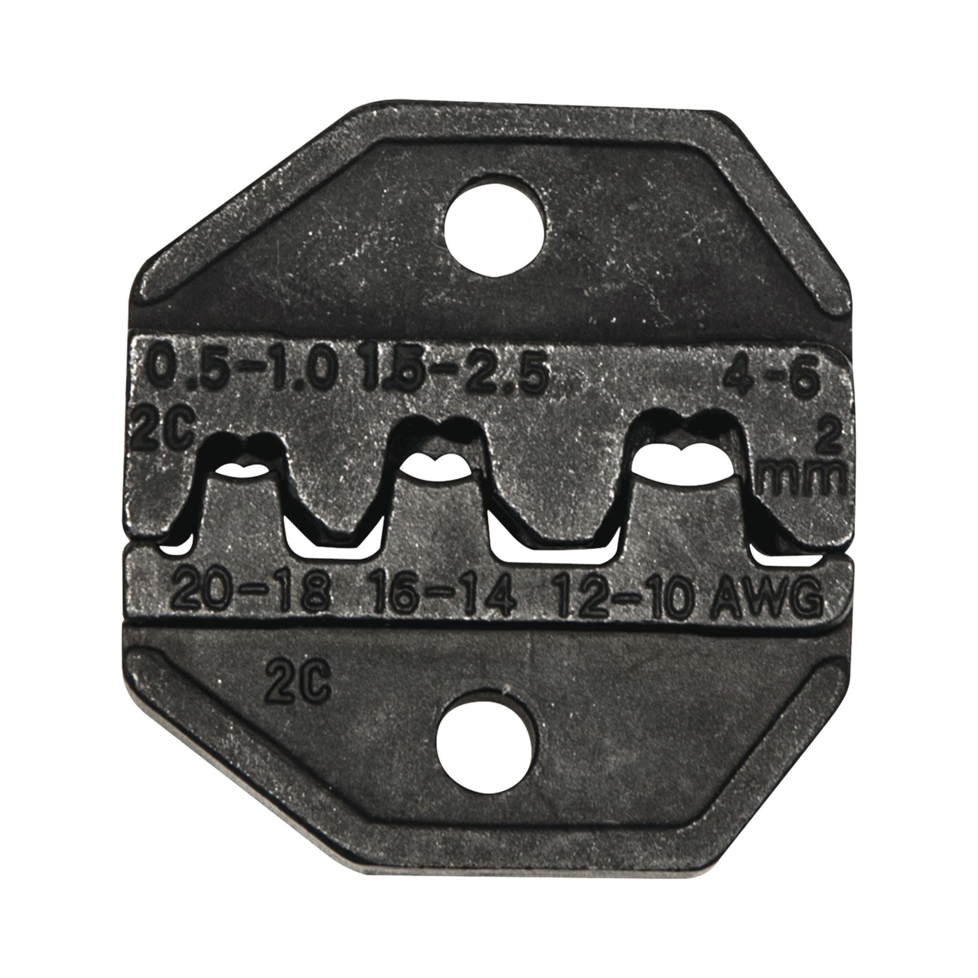 Matriz Ponchadora, Terminales  sin Aislamiento o de Cilindro Abierto, 10-20 AWG. Compatible con Pinza Ponchadora VDV200-010