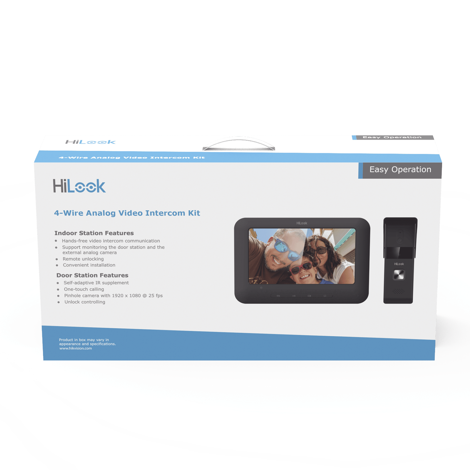 Kit de Videoportero Analógico con Pantalla LCD a Color de 7" / Frente de Calle para Exterior IP65 / Salida de Relevador