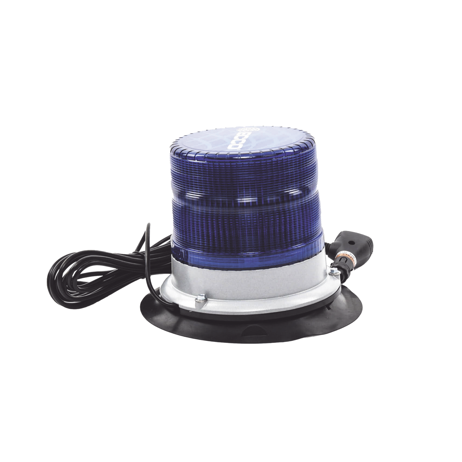 Baliza led pulso, 12-24vdc, 11 patrones de flash, montaje de imán de vacío, azul