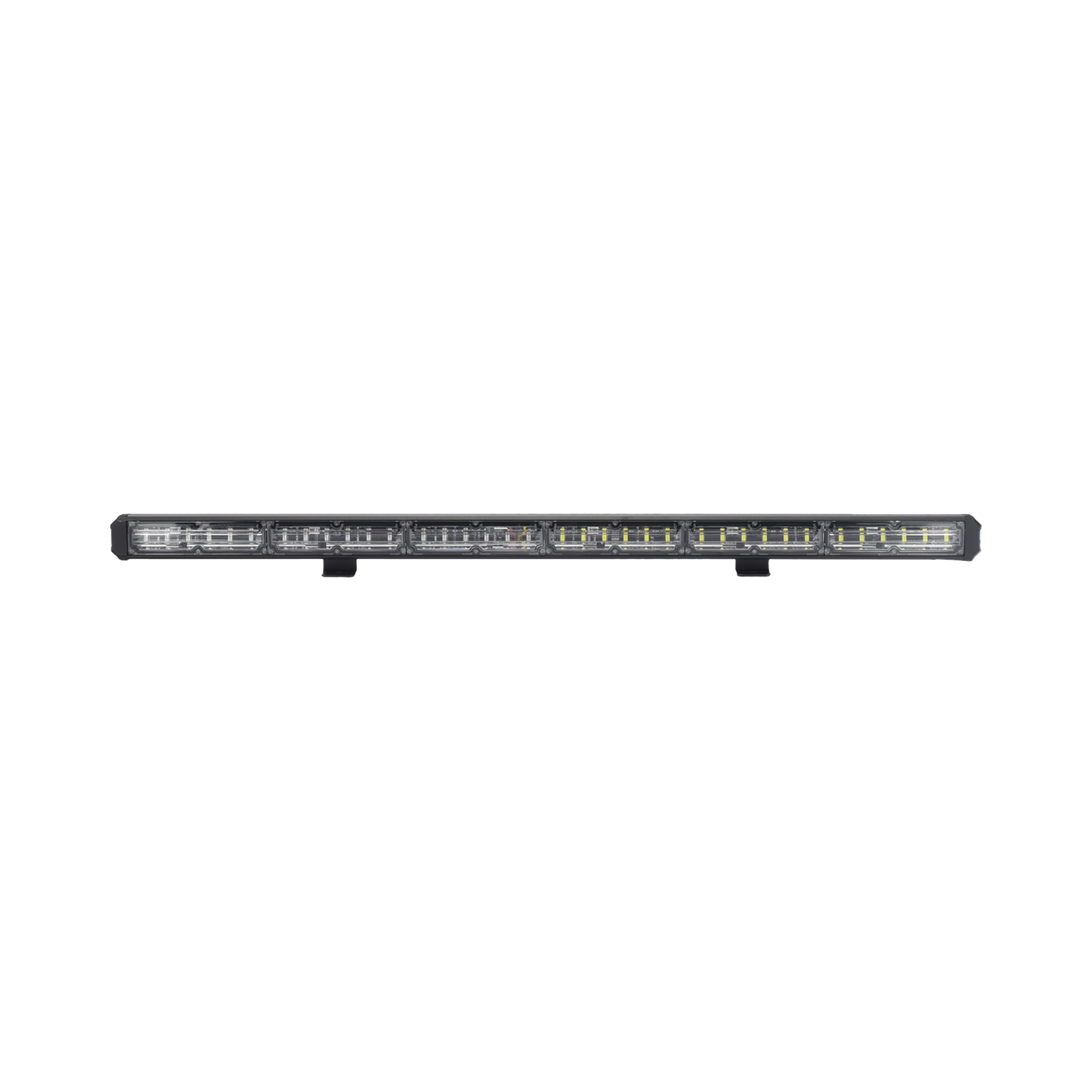 Barra de luz de advertencia de 6 Módulos de 6 LED, 30 Pulgadas, Ámbar/Claro