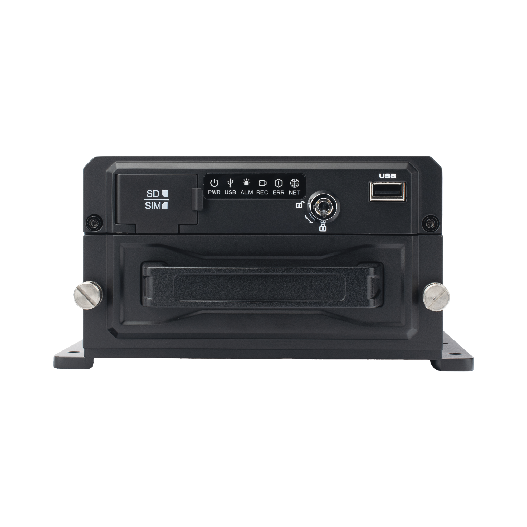 DVR Móvil / Multiplataforma / 4 Canales AHD 2 Megapixel + 4 canales IP / Almacenamiento en HDD / H.265 / Soporta 4G / WiFi / GPS