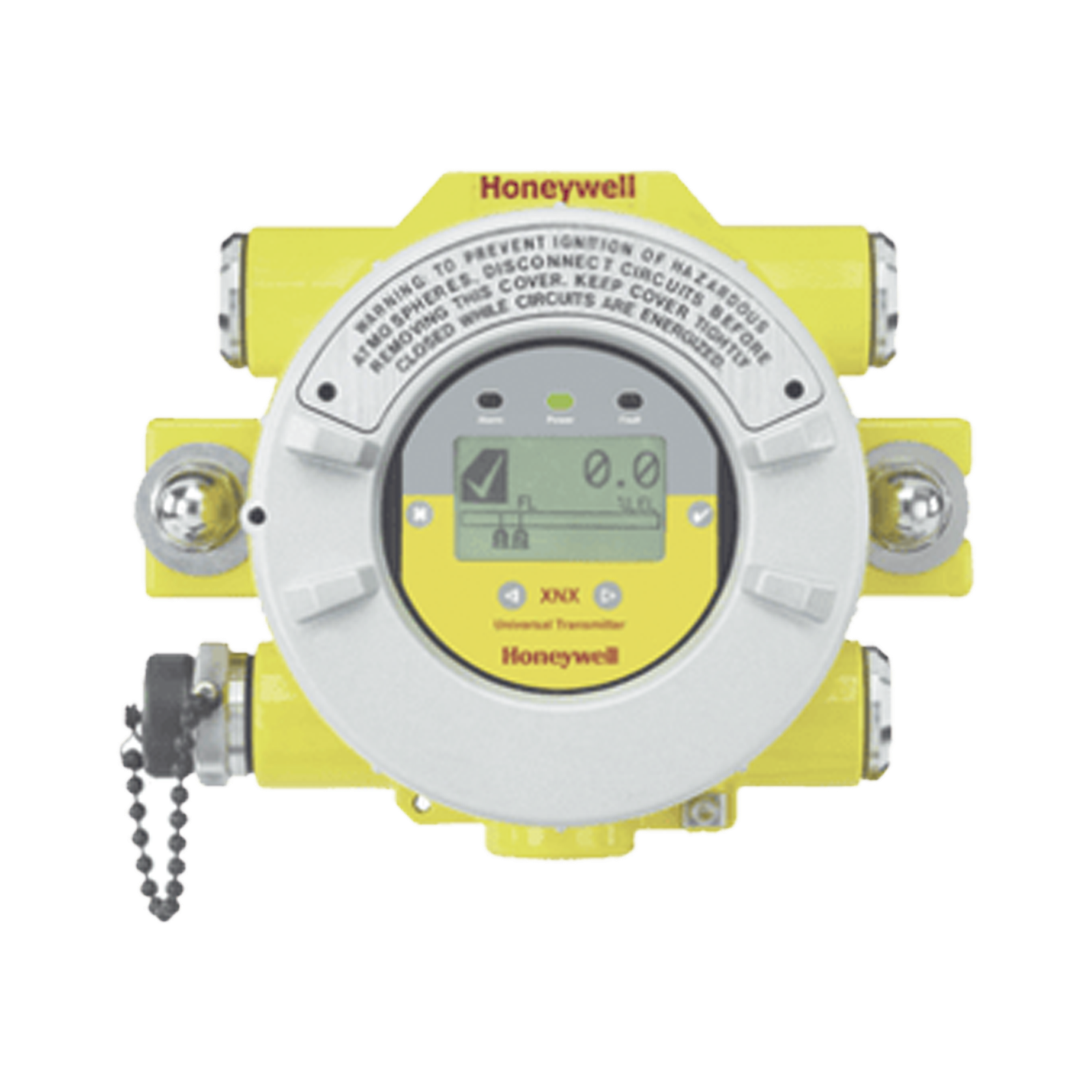 Transmisor Universal Serie XNX Para Sensores Tóxicos u Oxigeno, Con HART® sobre salida 4-20 mA, 3 Relays Falla/Alarma, Certificación UL/CSA, 4 entradas 3/4" NPT, Carcasa Aluminio Pintado
