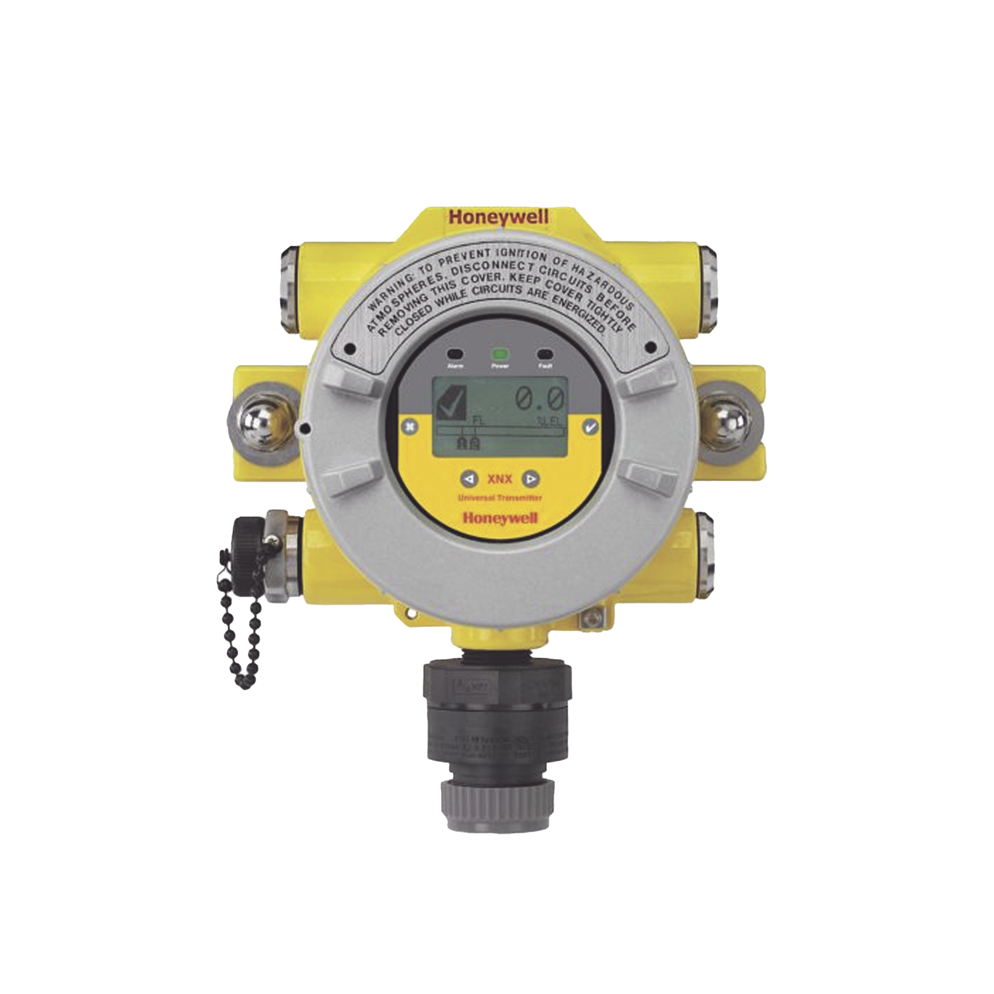 Transmisor XNX, HART® sobre salida de 4-20 mA, UL/CSA, 5 entradas NPT de 3/4", aluminio pintado, configurado para Optima Plus y Excel