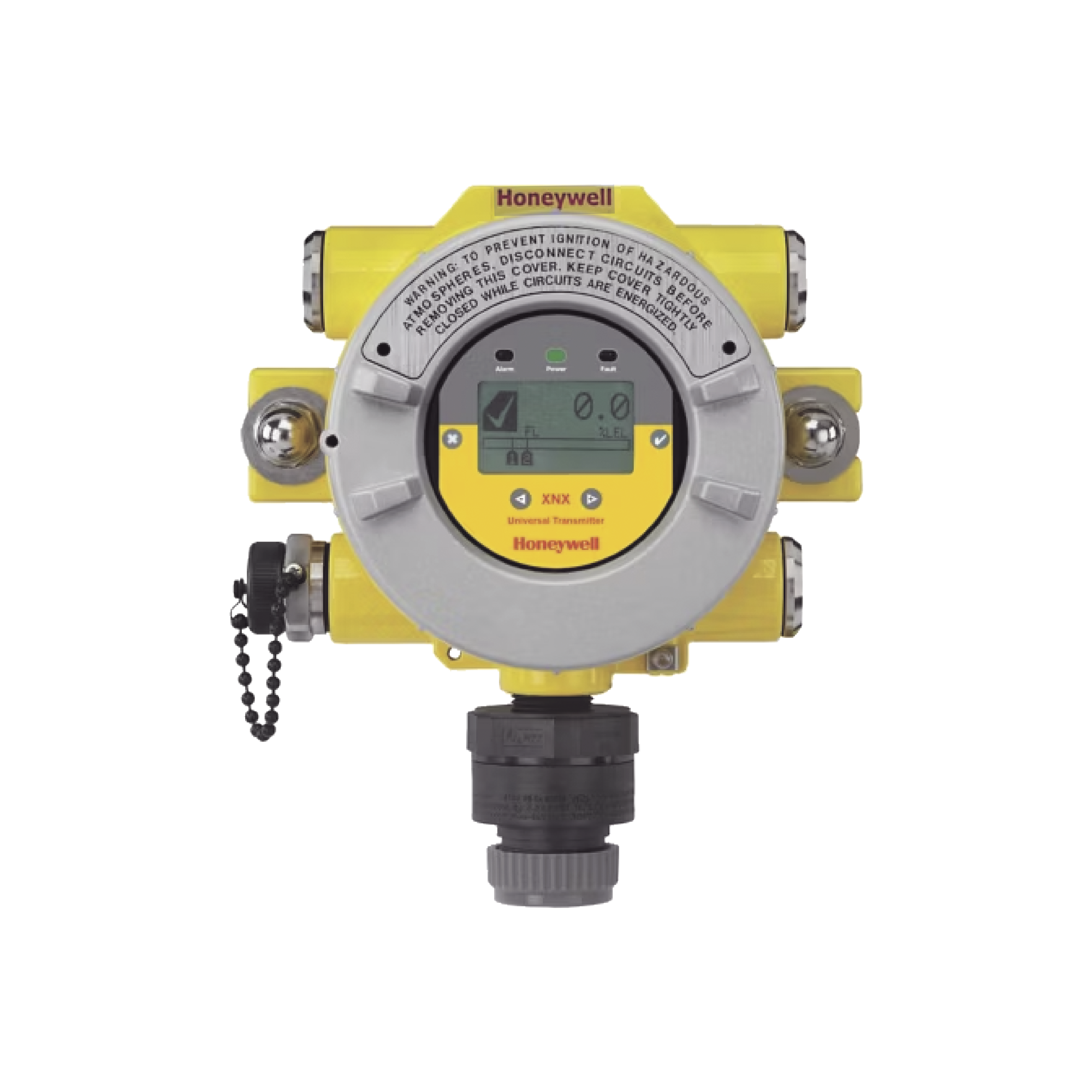 Transmisor Universal De Gas, Serie XNX, HART® sobre Salida 4-20mA, 3 Relays Falla/Alarma, Certificación UL/CSA, Entradas 4x3/4" NPT, Carcasa Aluminio Pintado, Incluye Sensor De Gas MPD IR (CO2) 0-5% V/V
