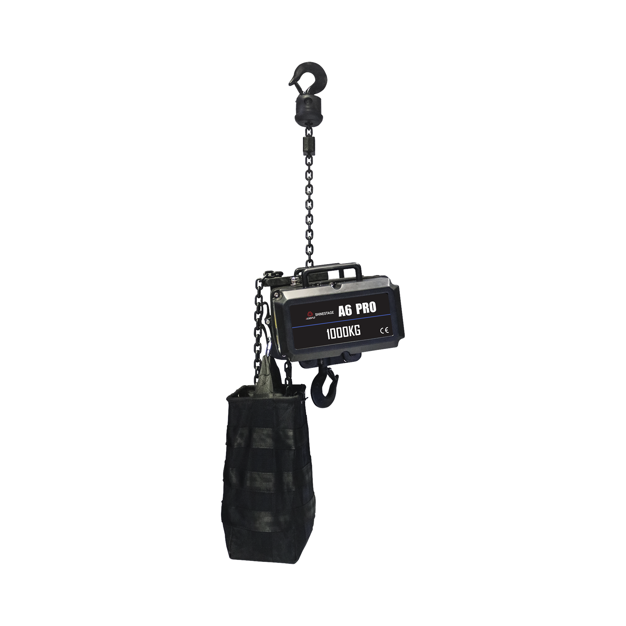 POLIPASTO ELECTRICO 220V | PARA IZAJE DE ESTRUCTURAS  | 1 TONELADA CON 25 METROS DE CADENA | INCLUYE CASE DE VUELO