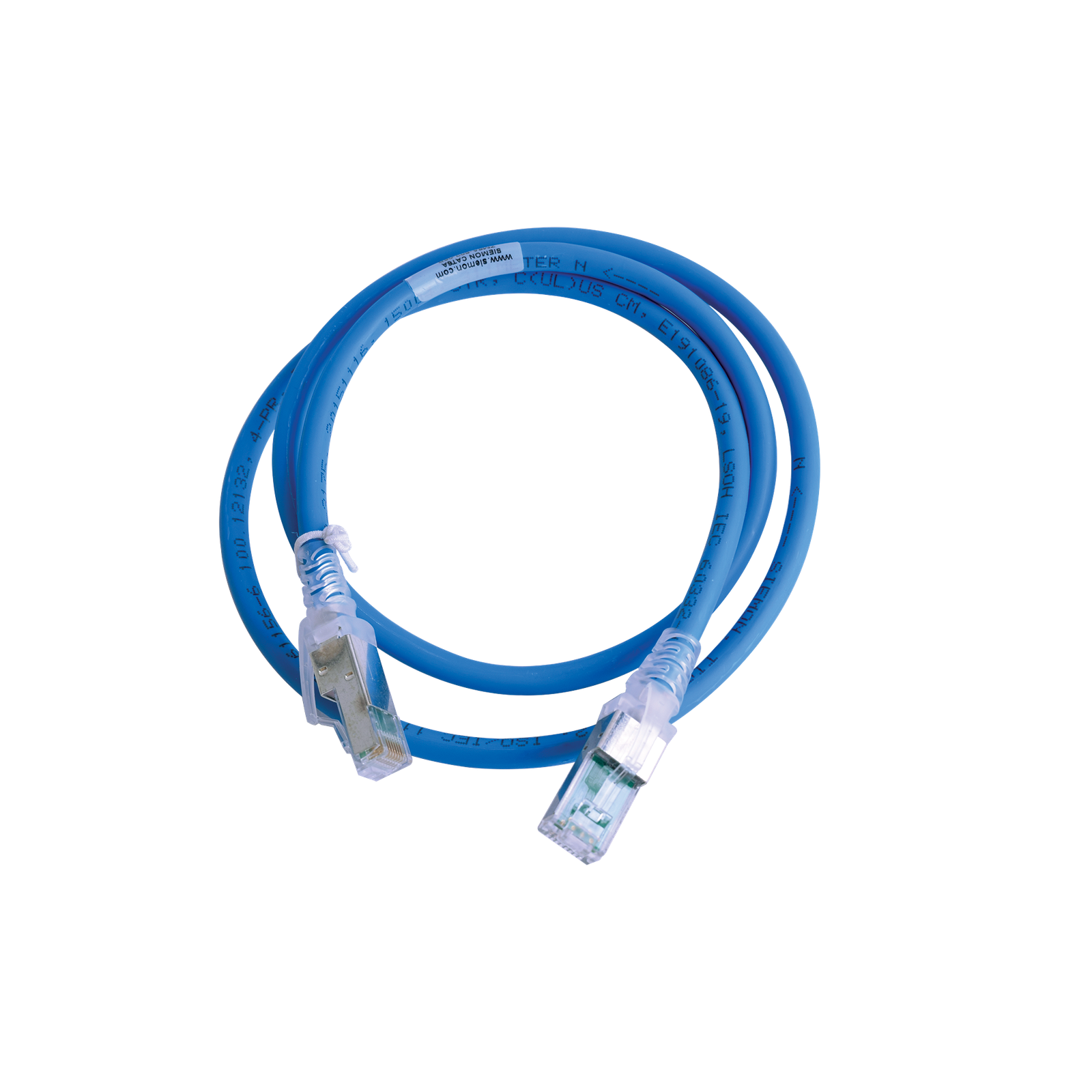 Patch Cord Z-MAX Cat6A S/FTP, CM/LS0H, 0.91 Metros (3 Pies), Color Azul, Versión Bulk (Sin Empaque Individual)