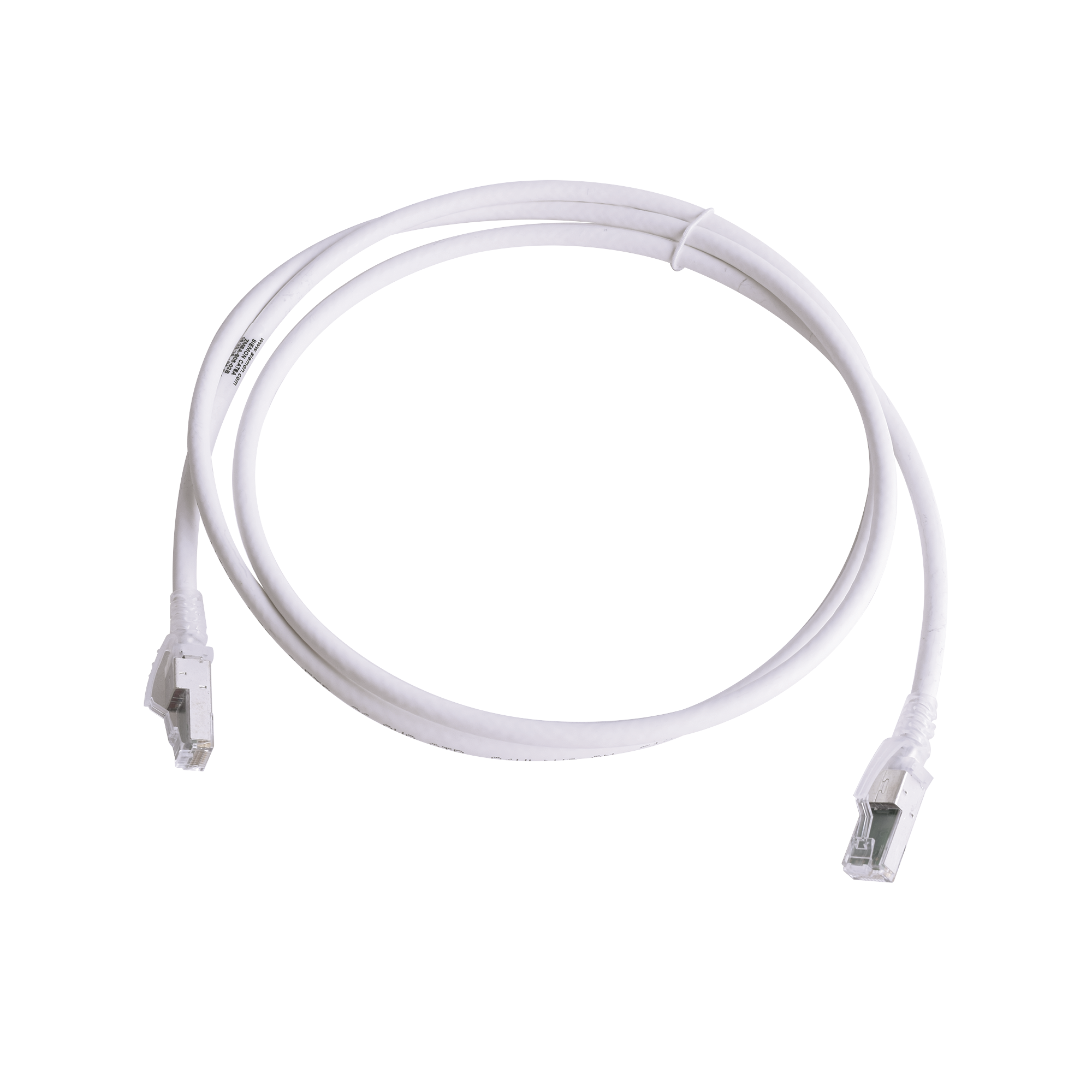 Patch Cord Z-MAX Cat6A S/FTP, CM/LS0H, 1.52 Metros (5 Pies), Color Blanco, Versión Bulk (Sin Empaque Individual)