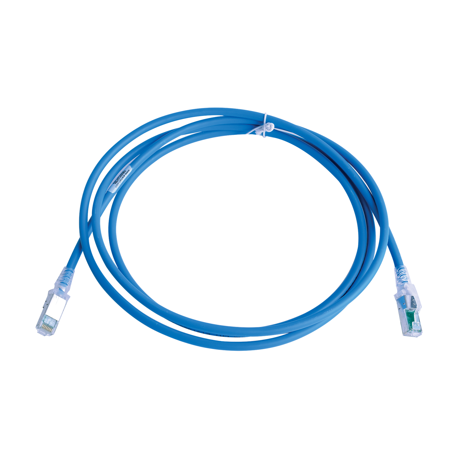 Patch Cord Z-MAX Cat6A S/FTP, CM/LS0H, 2.13 Metros (7 Pies), Color Azul, Versión Bulk (Sin Empaque Individual)