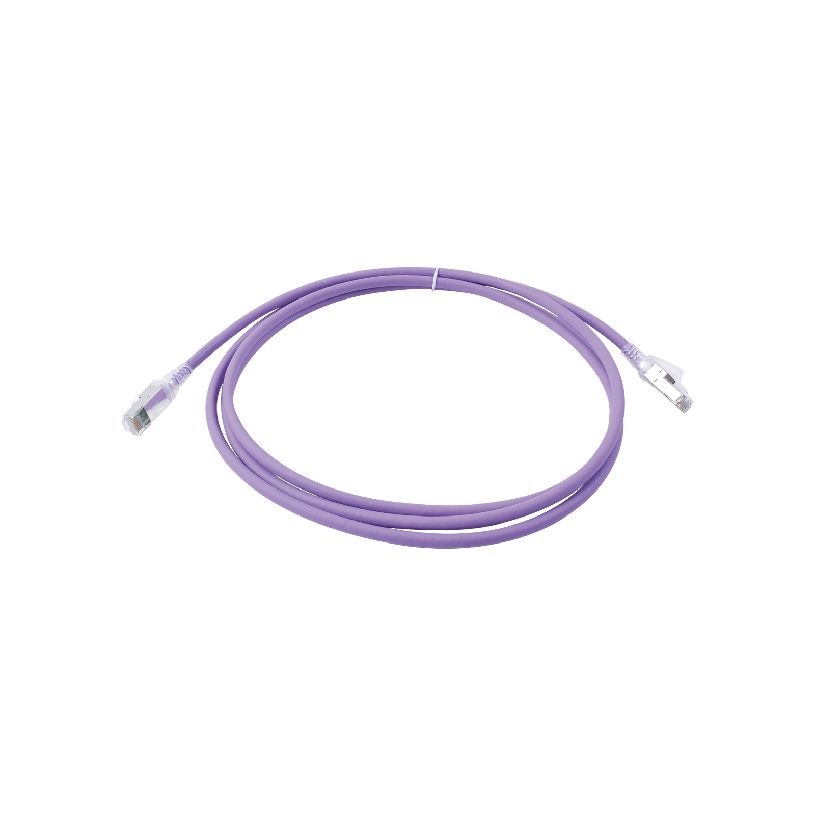 Patch Cord Z-MAX Cat6A S/FTP, CM/LS0H, 2.13 Metros (7 Pies), Color Violeta, Versión Bulk