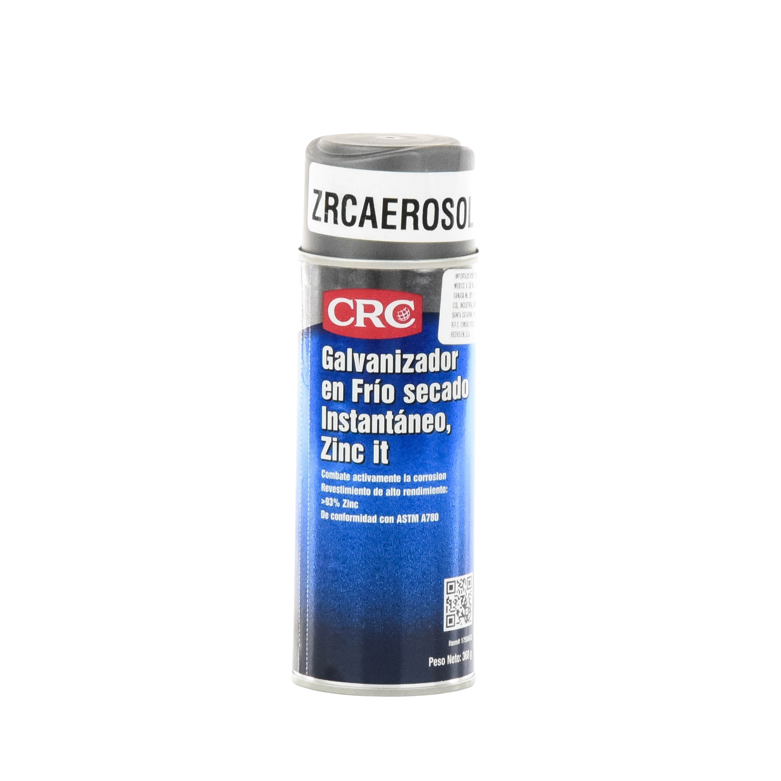 Compuesto Zinc en Aerosol para Retoque de Piezas Galvanizadas por Inmersión en Caliente (386 gr.).