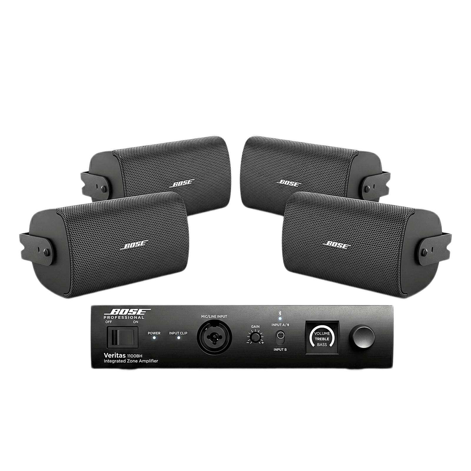 KIT de Amplificador 1100BH + 2 Pares de Bocinas FS2SE
